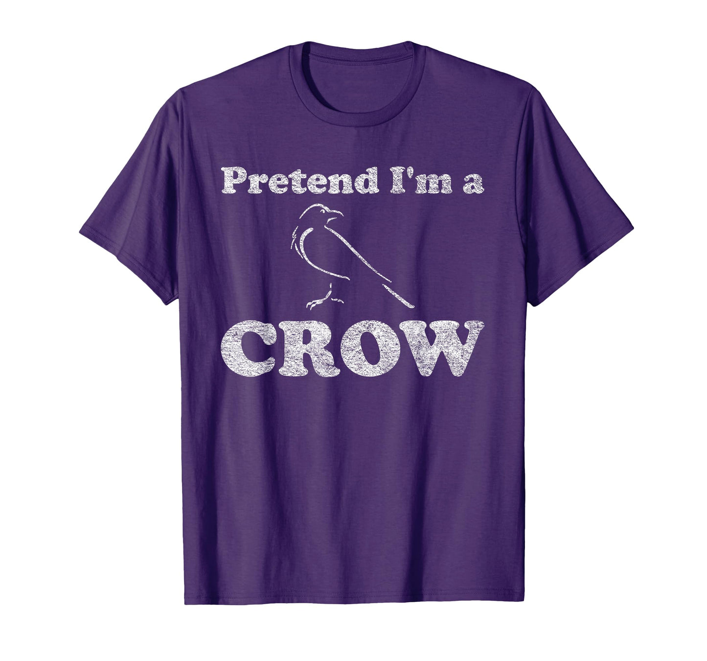 CROW COSTUME HALLOWEEN PRETEND I'M A CROW BLACK BIRD T-Shirt