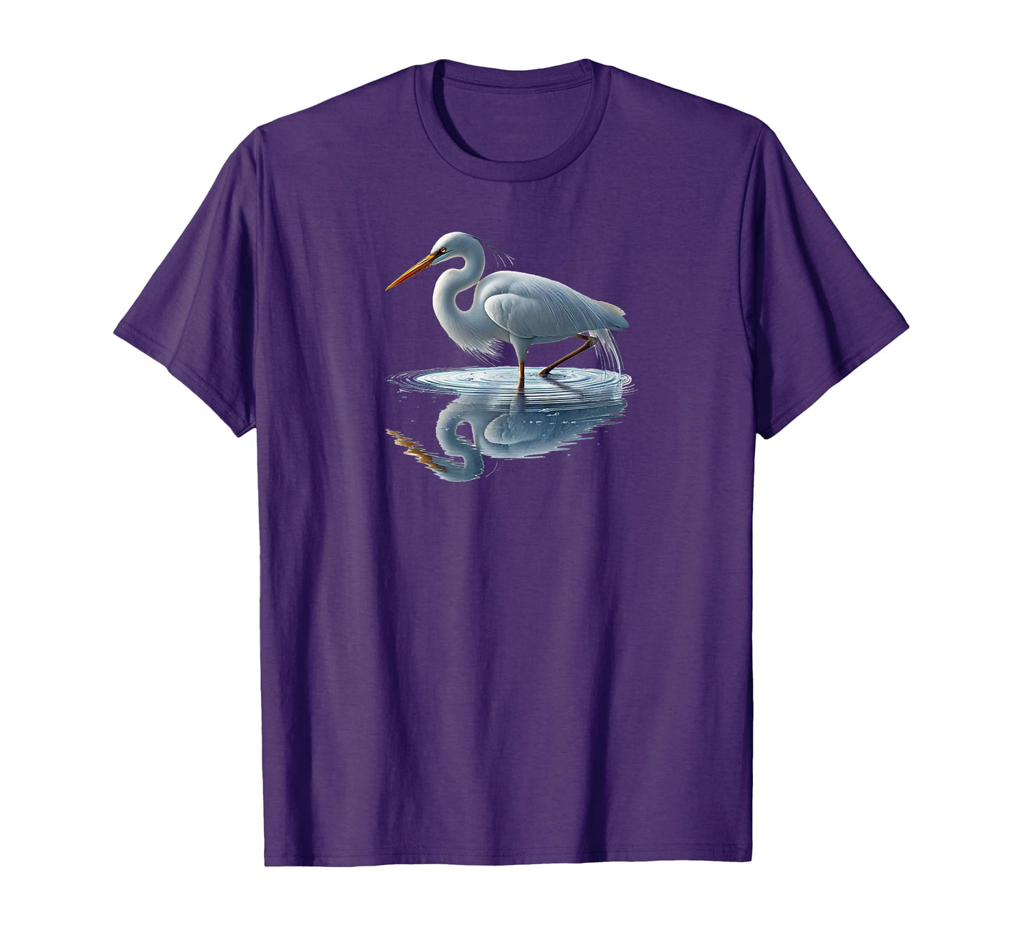 Bird Series. Great White Heron. T-Shirt