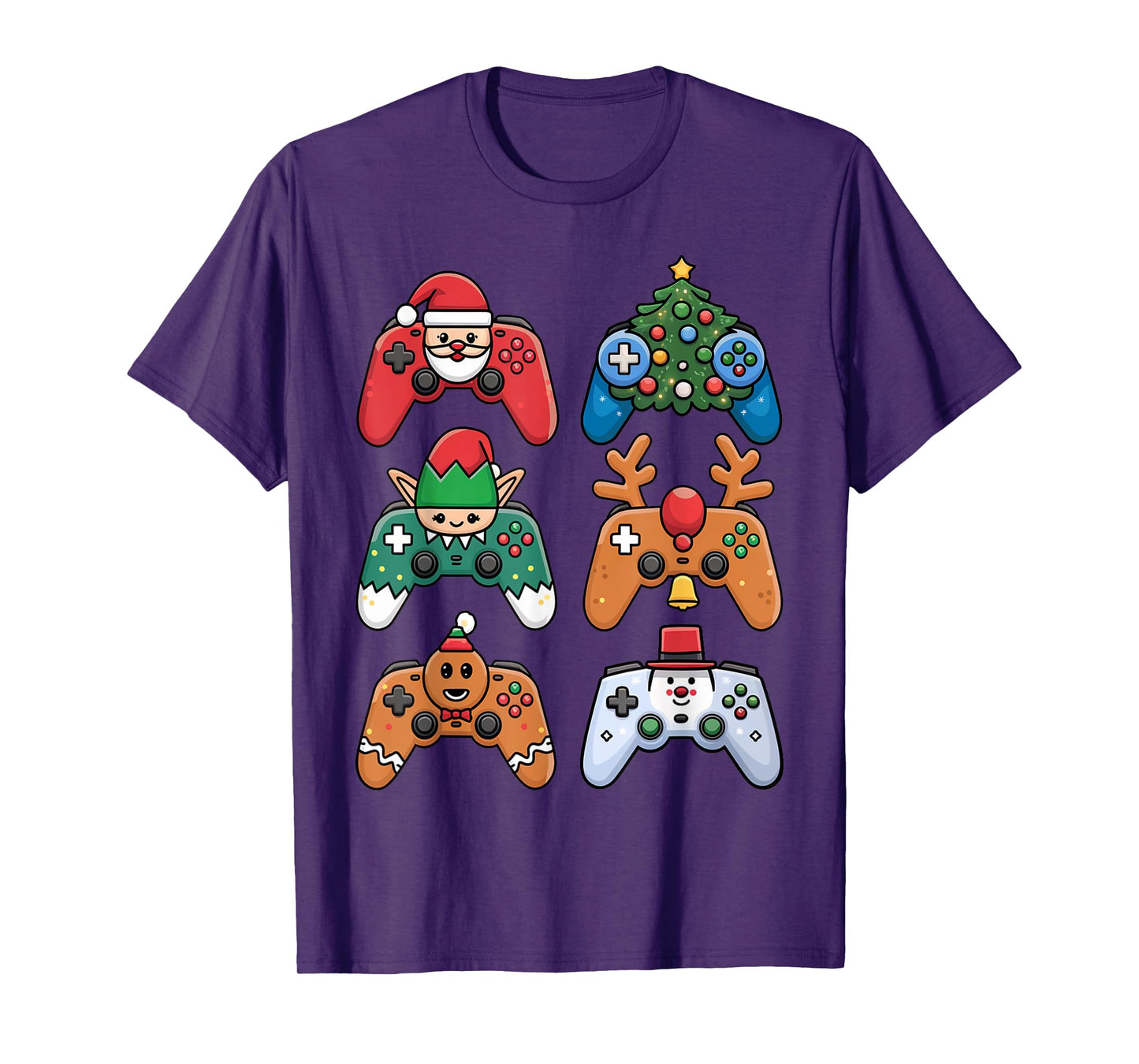 Christmas Video Gamer Controller Xmas Gaming Men Boys Kids T-Shirt