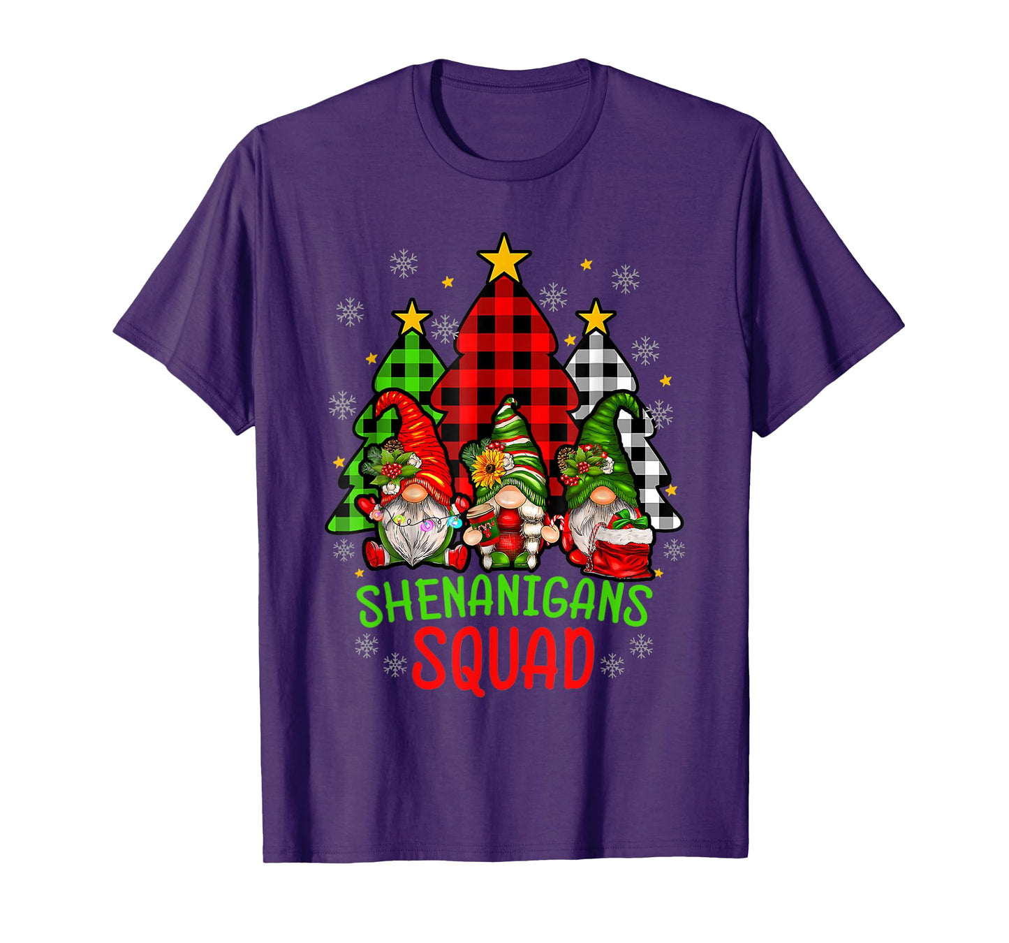 Shenanigans Squad Christmas Gnomes Matching Family Gnome T-Shirt