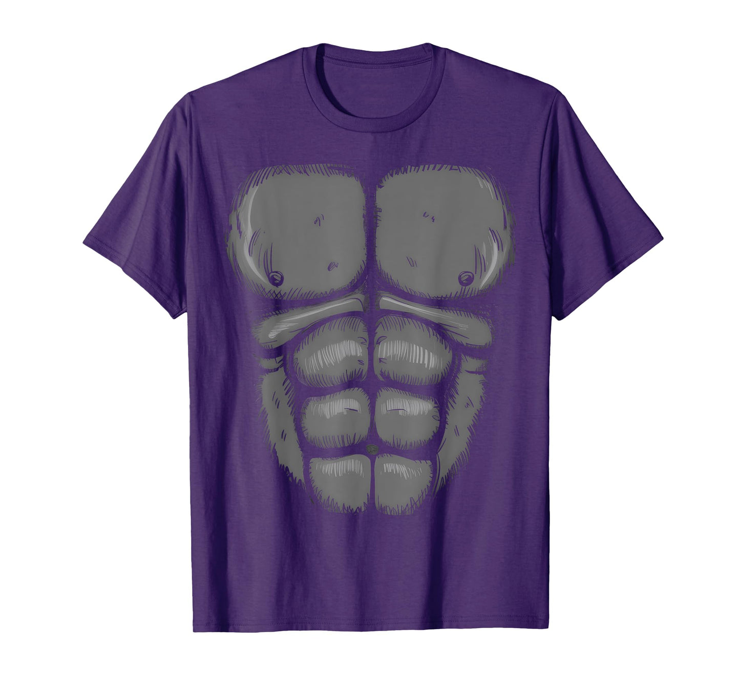 Halloween Gorilla Monkey Belly Chest Costume Men Boy Kid T-Shirt