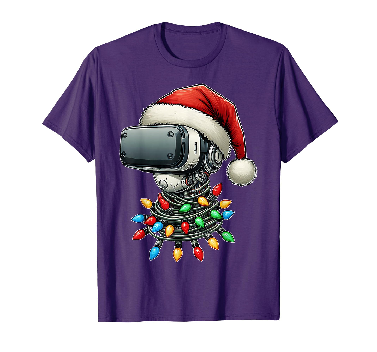 Virtual Reality VR Player Video Gaming Christmas Hat Xmas T-Shirt