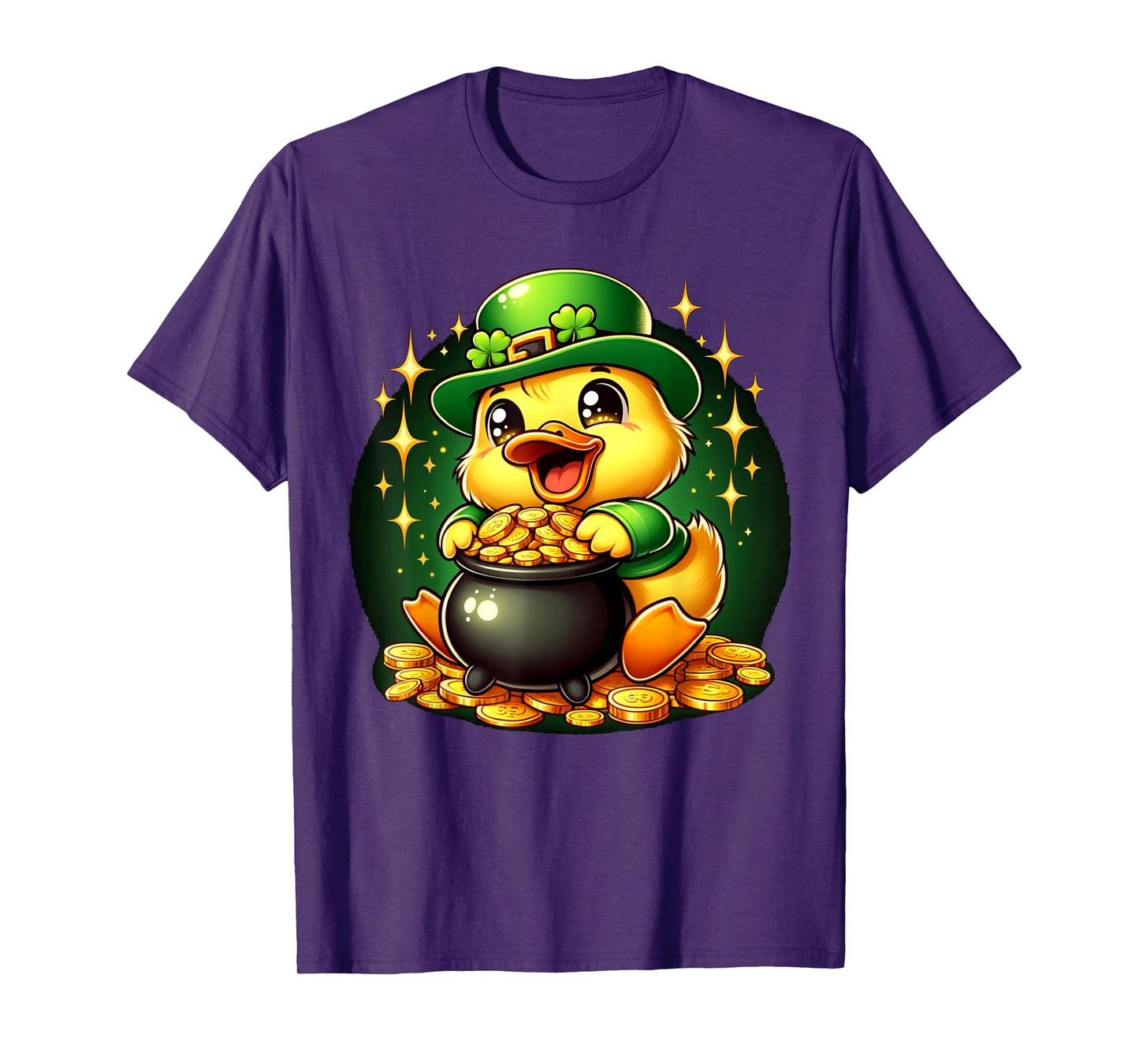 Duck Leprechaun Cute Funny Duck St. Patricks Day T-Shirt