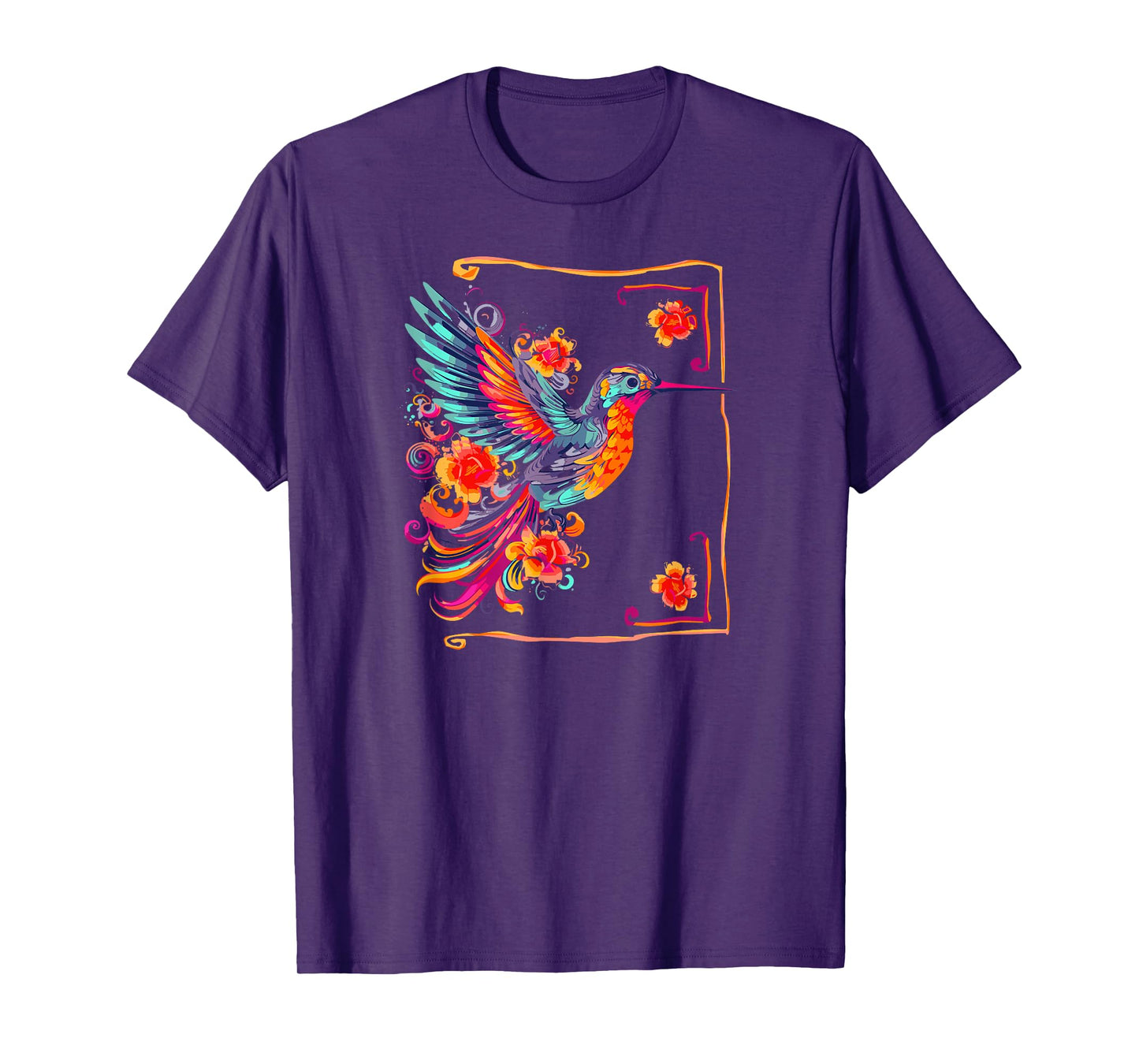 Hummingbird Bird Watcher Flower Wildlife Nature Nectar T-Shirt