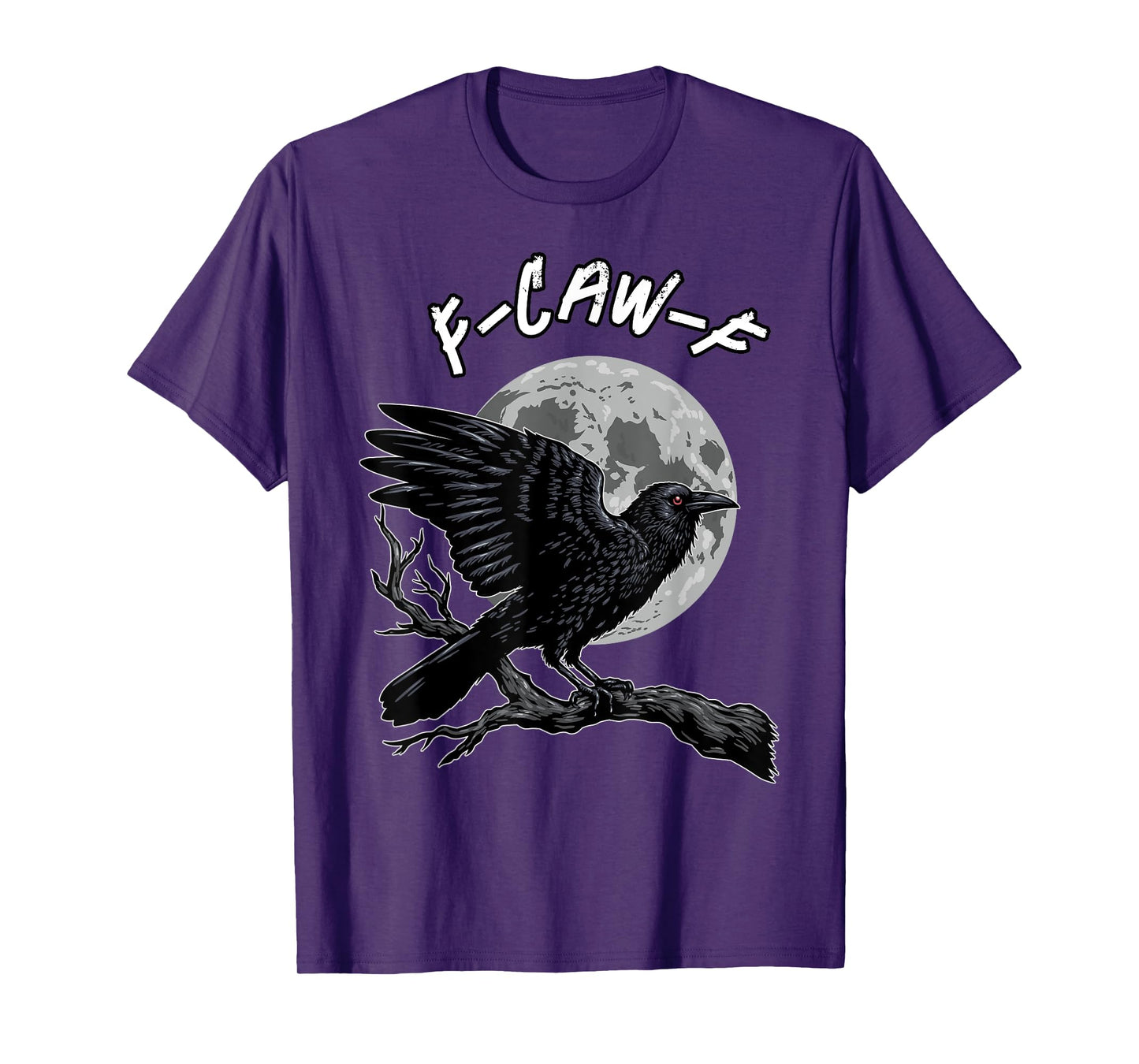 Vintage Crow F Caw F Funny Black Bird Lover Raven Gothic T-Shirt