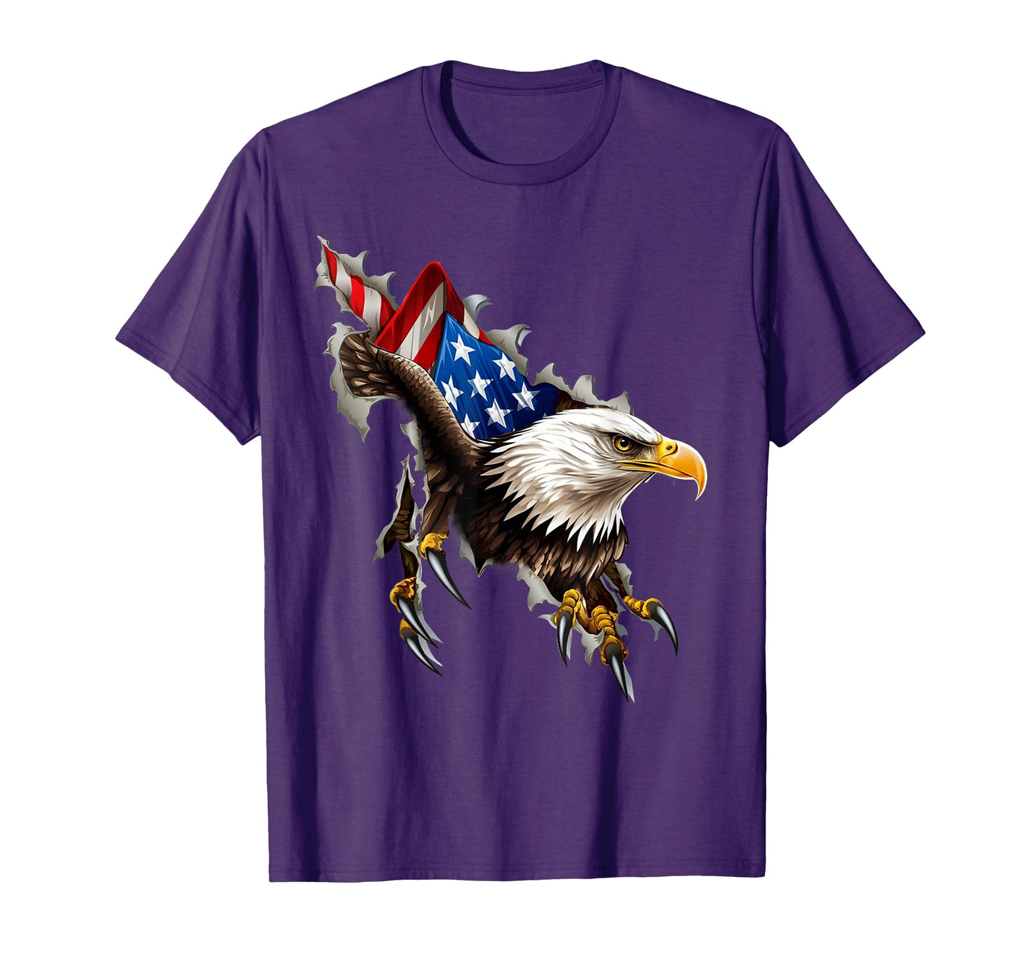 Eagle Flag American USA Patriotic 4th of July Bald Eagle T-Shirt