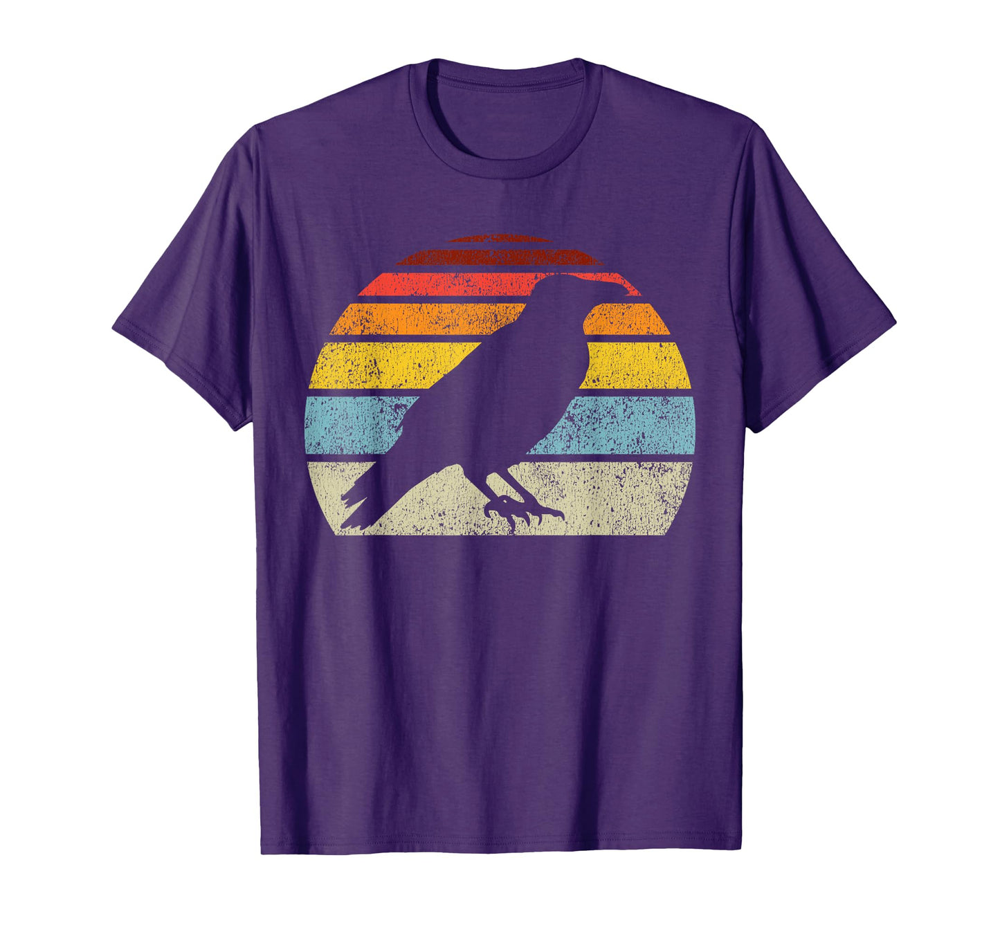 Crow Vintage Raven Gothic Retro Bird Lover Gifts Women Men T-Shirt