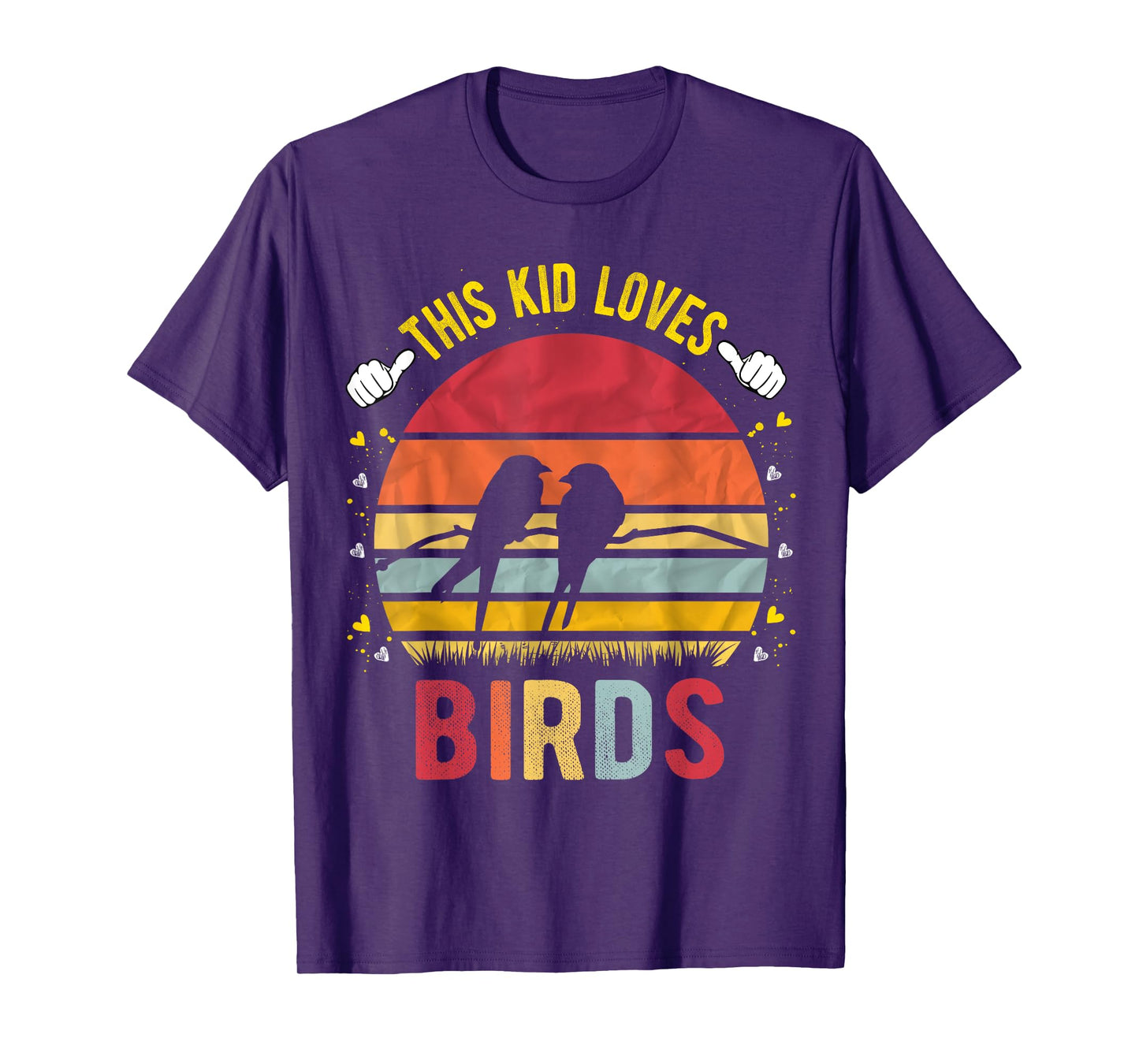 This Kid Loves Birds Boys and Girls Bird Gift T-Shirt
