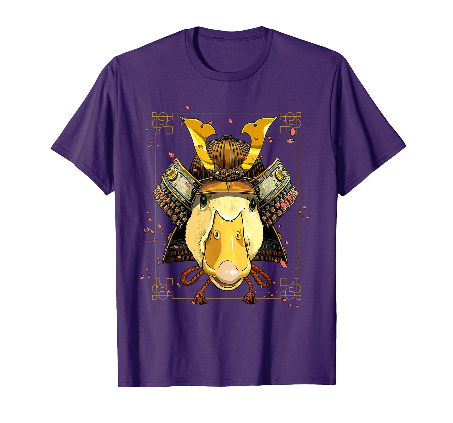 Japanese Samurai Duck Bird Animal Face Waterfowl Duck Lover T-Shirt