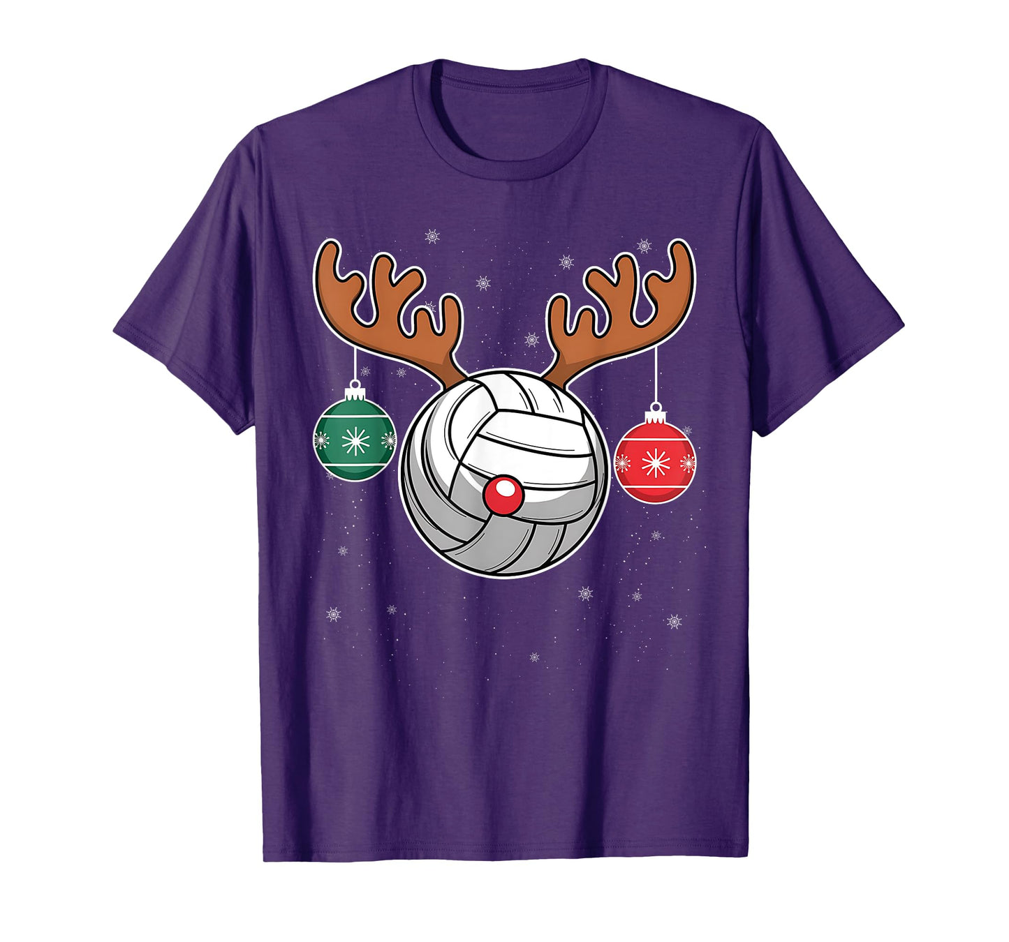 Cute Reindeer Volleyball Women Men Christmas Xmas Reindeer Volleyball Christmas Volleyball Lover Pajama Xmas T-Shirt