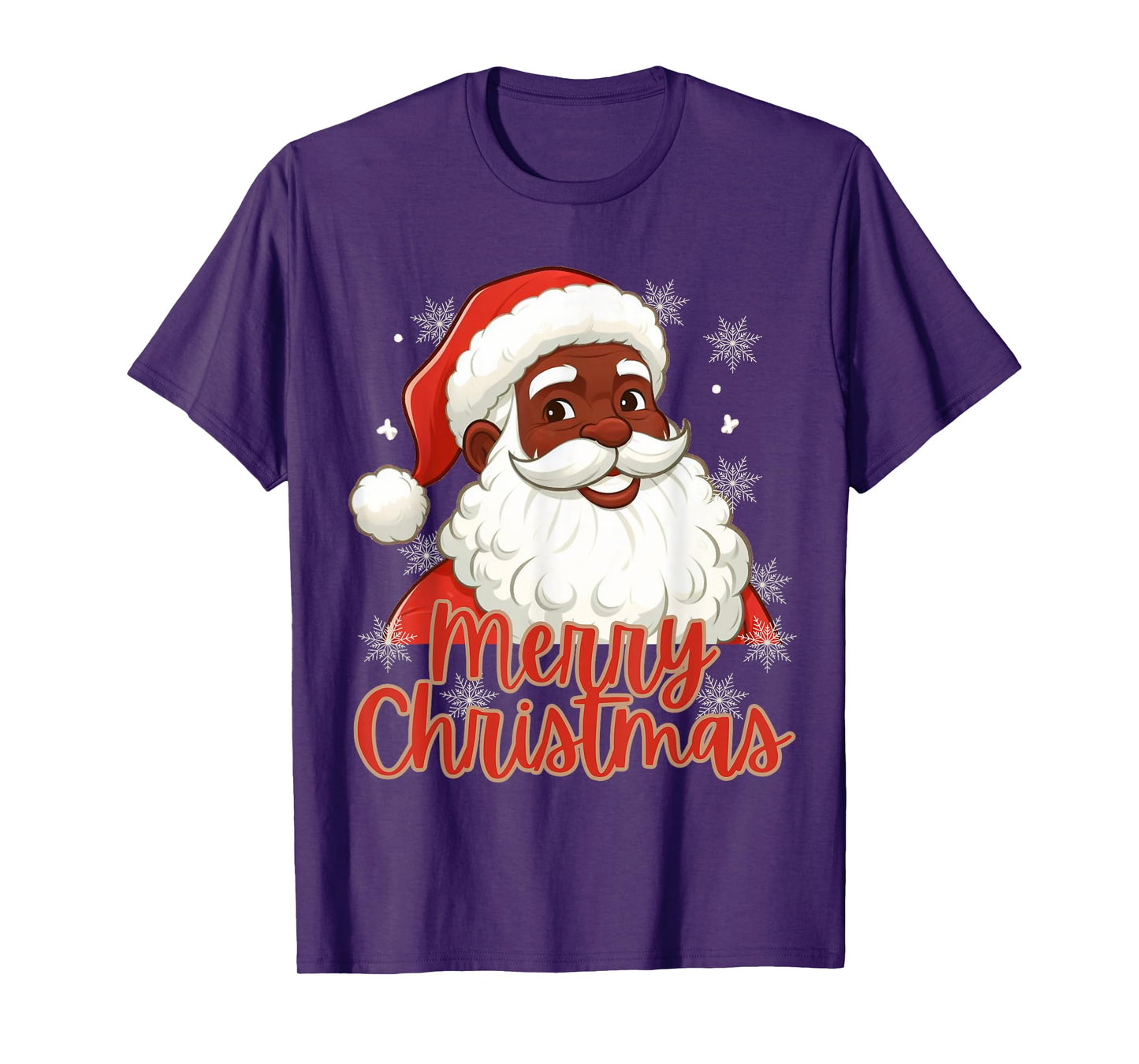 African American Santa Christmas Pajama Vintage Black X-Mas T-Shirt