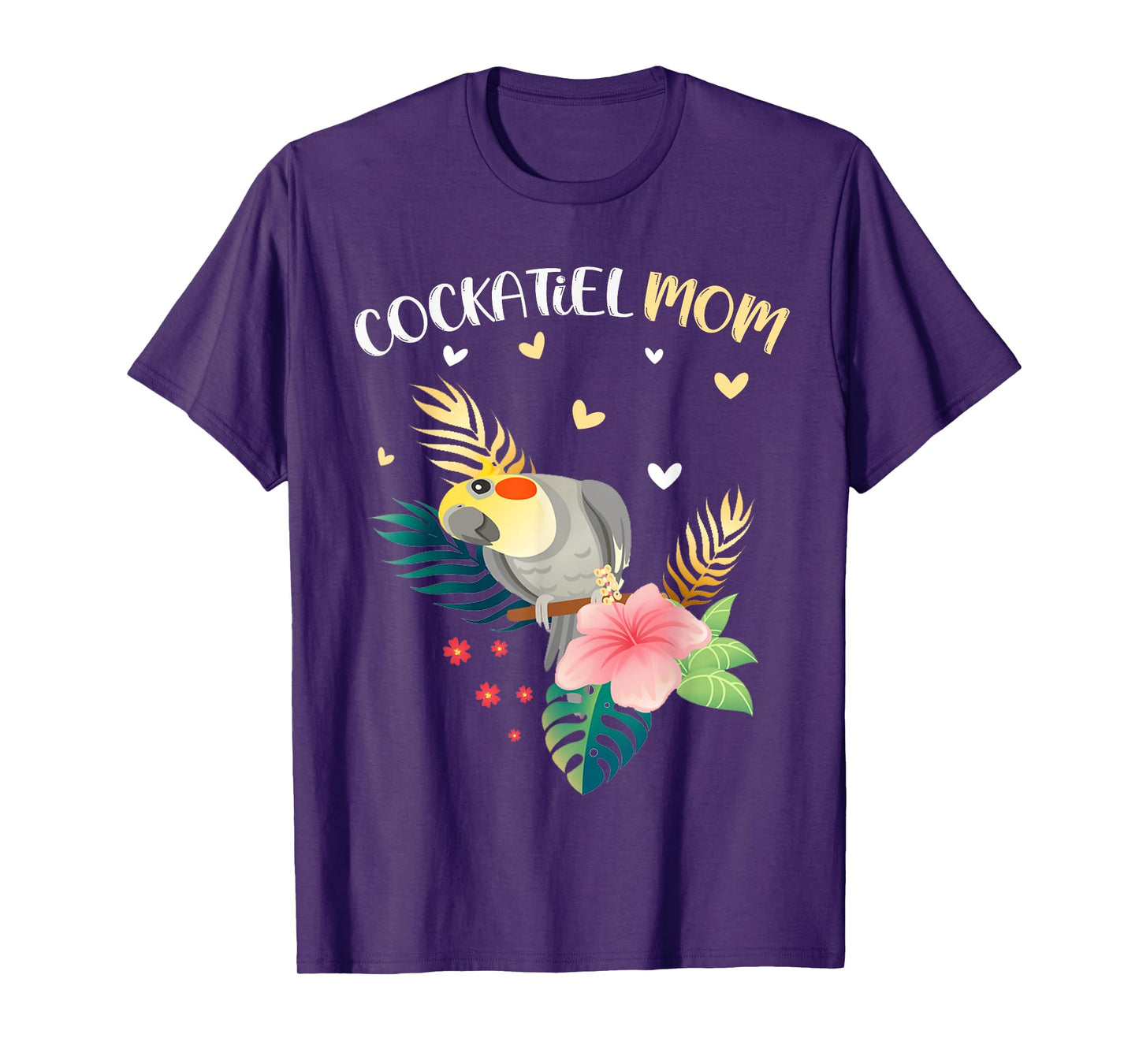 Cockatiel Mom Funny Parrot Owner Bird Lover Women T-Shirt