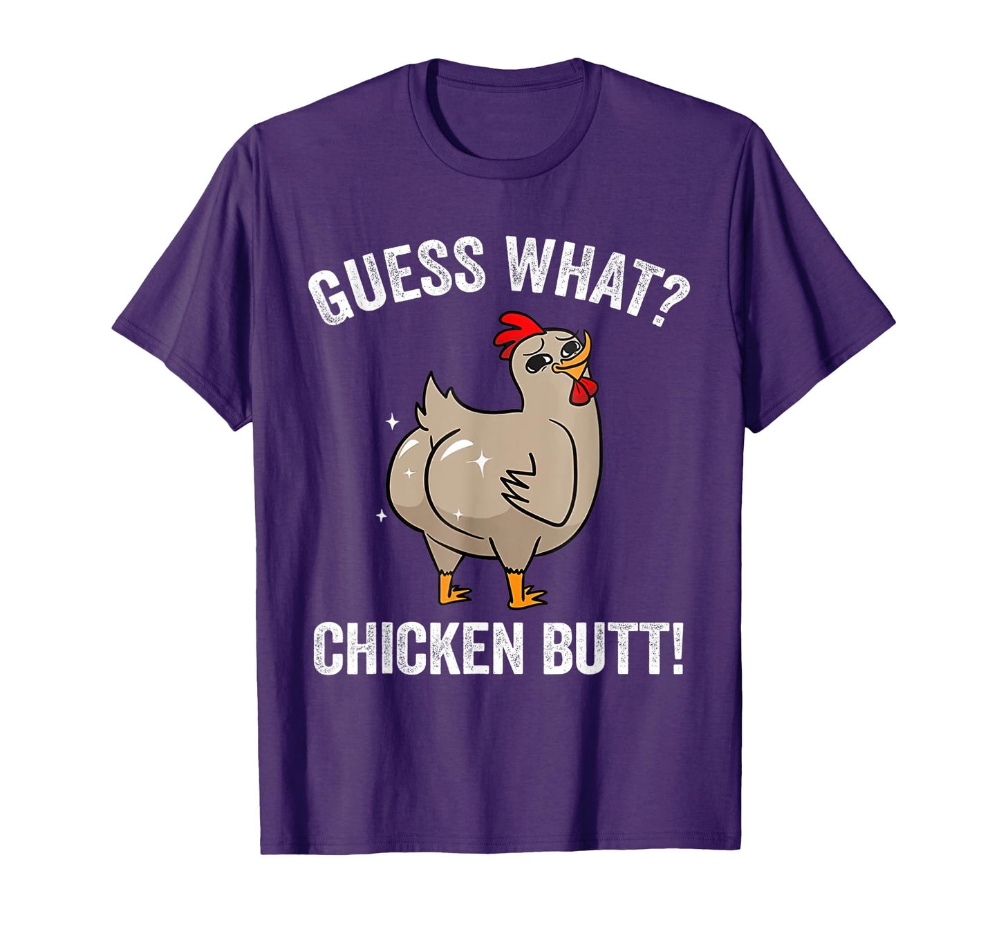 Funny Animal Guess What Chicken Butt Cute Chickens Buffs T-Shirt