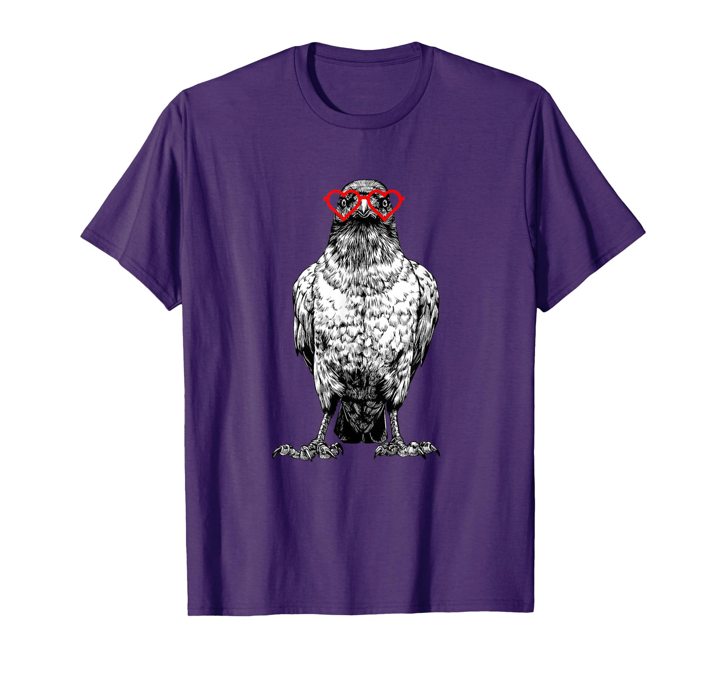 Crow Valentines Day Bird Lover Animal lovers. T-Shirt