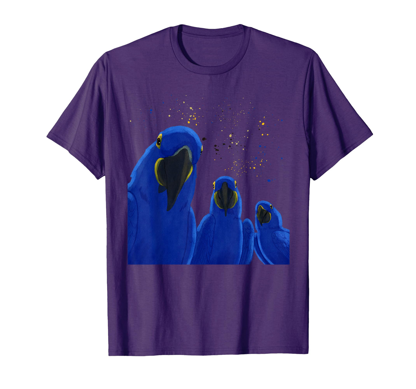 Funny Parrots Birds Hyacinth Macaw T-Shirt