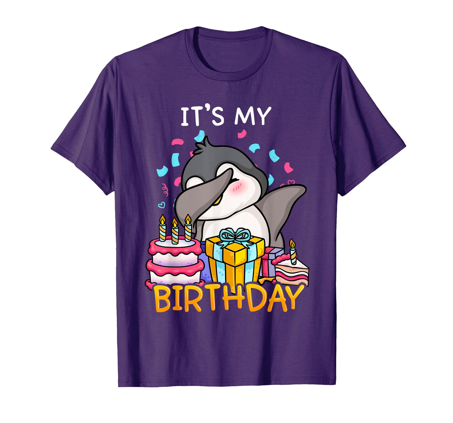 Its My Birthday Funny Dabbing Cute Penguin Dance Seabird T-Shirt