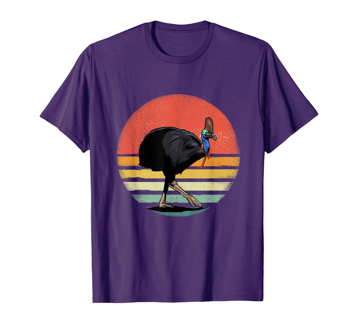 Retro Vintage Cassowary Bird Animal Bird Lover Bird Watcher T-Shirt