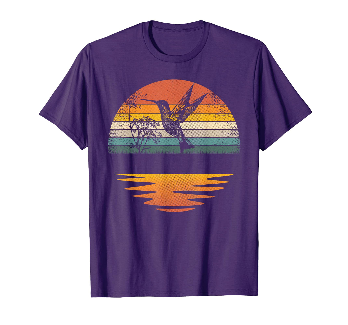 Hummingbird Vintage Sunset Hummingbirds T-Shirt