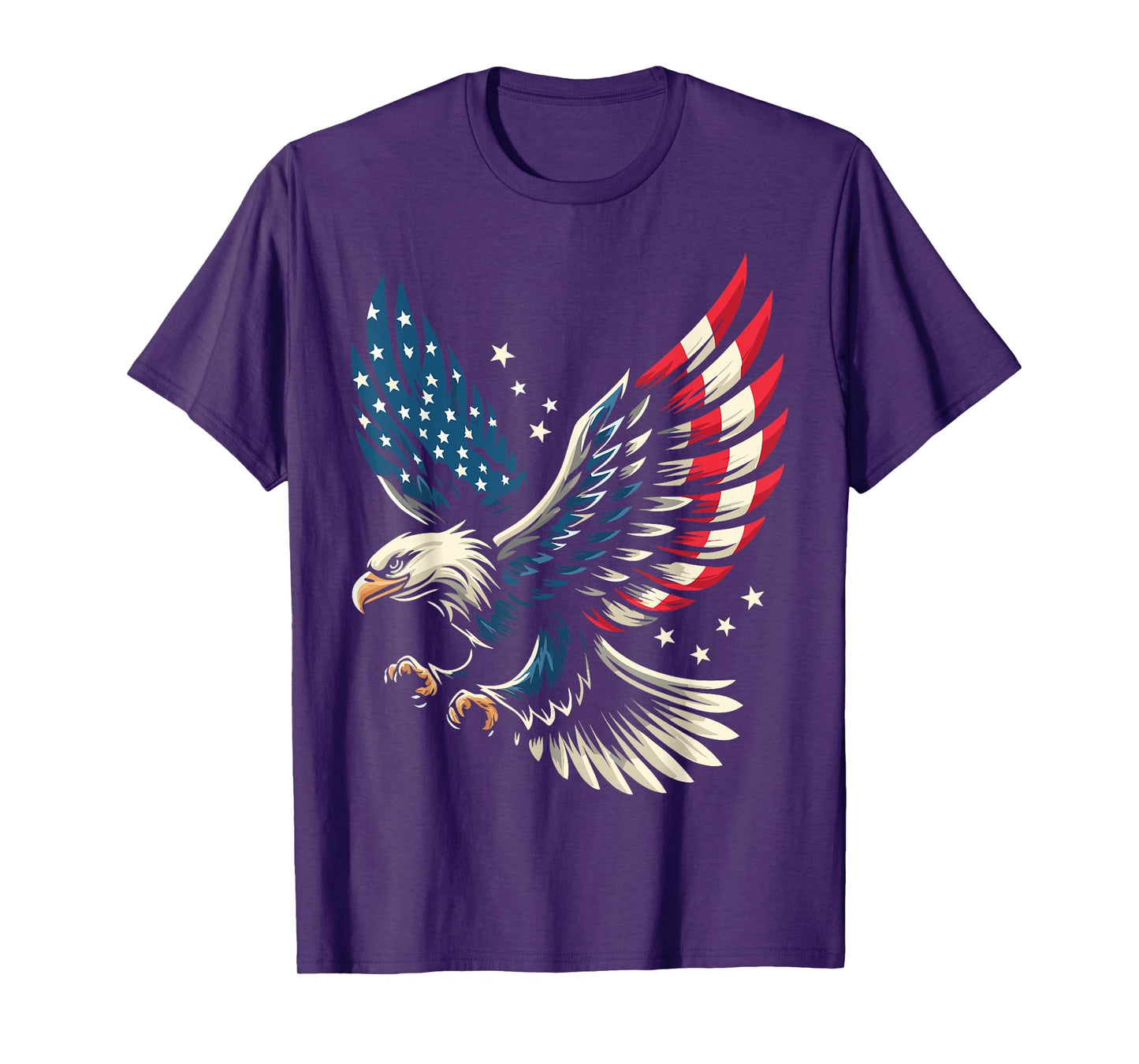 Bald Eagle Patriotic American Flag 4th Of July T-Shirt