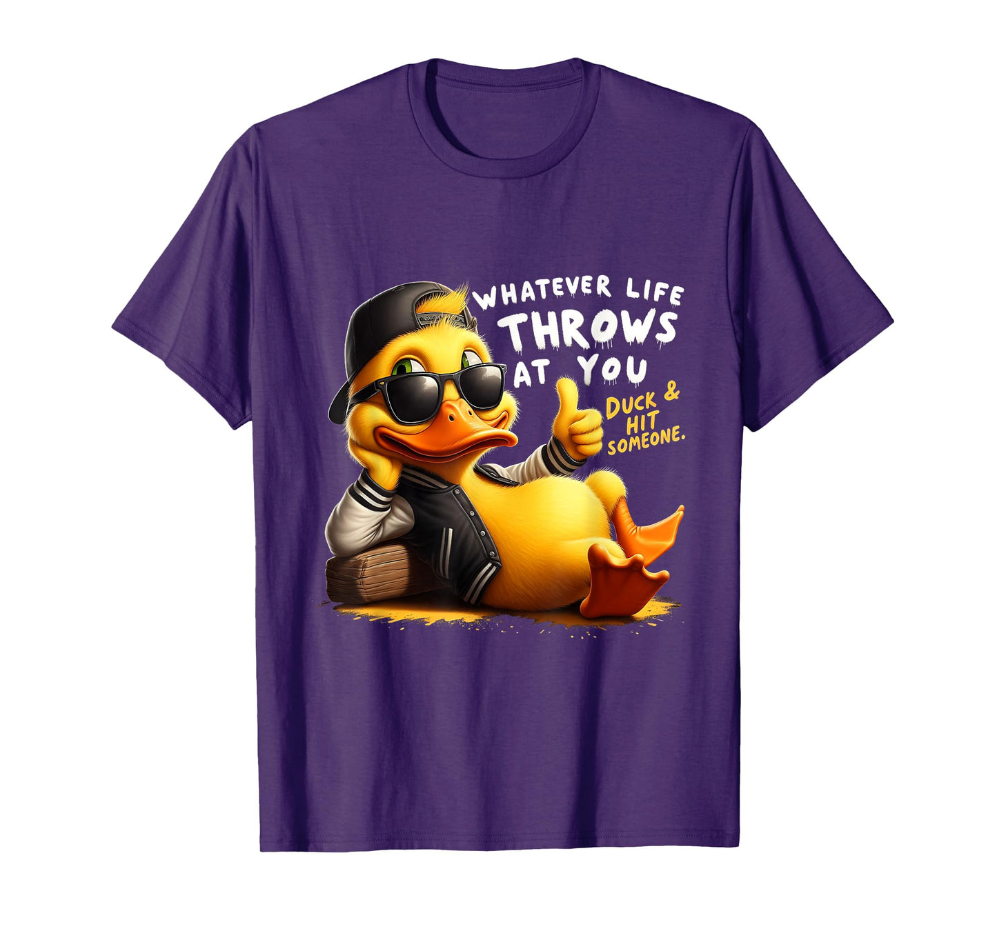Humor Duck Meme Sarcastic Funny Duck Funny Joke Quote T-Shirt