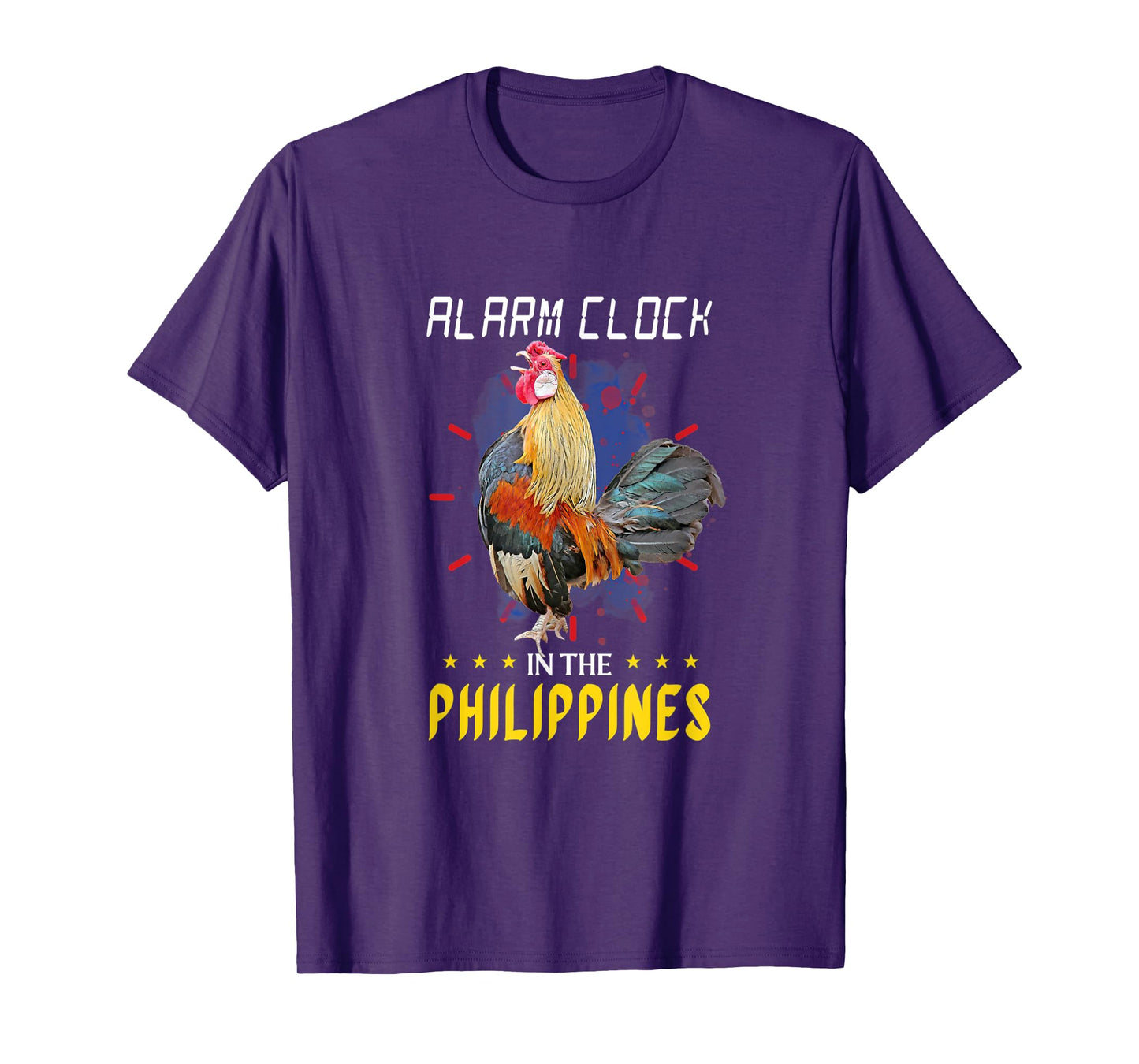 Funny Filipino Chicken Alarm Clock in the Philippines Pinoy T-Shirt