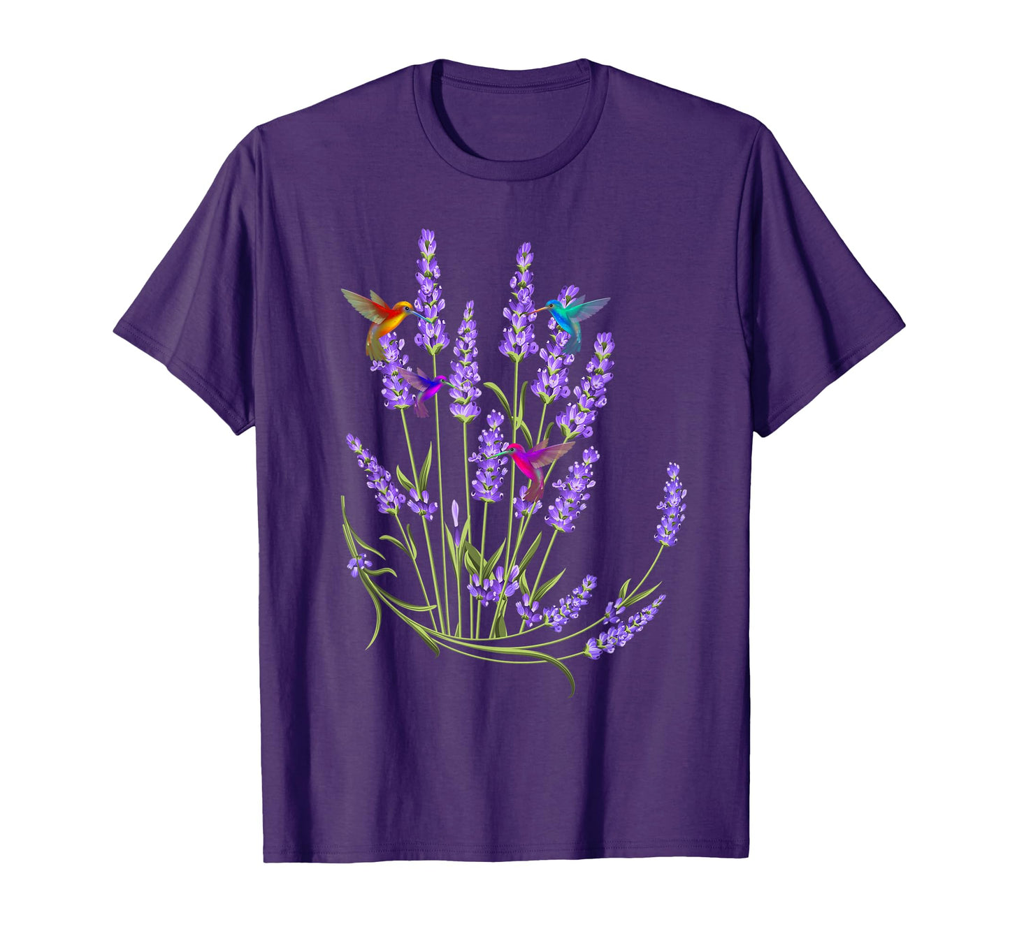 Hummingbird Playing With Flowers Funny Humming Bird Lovers T-Shirt