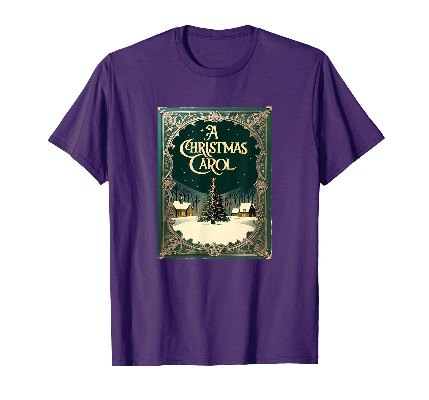 Famous X-Mas T-Shirt: A Christmas Carol by Charles Dickens - Unisex Adult Black Short Sleeve Crew Neck Classic T-Shirt - Holiday, Christmas, Storytelling, Readers, Families