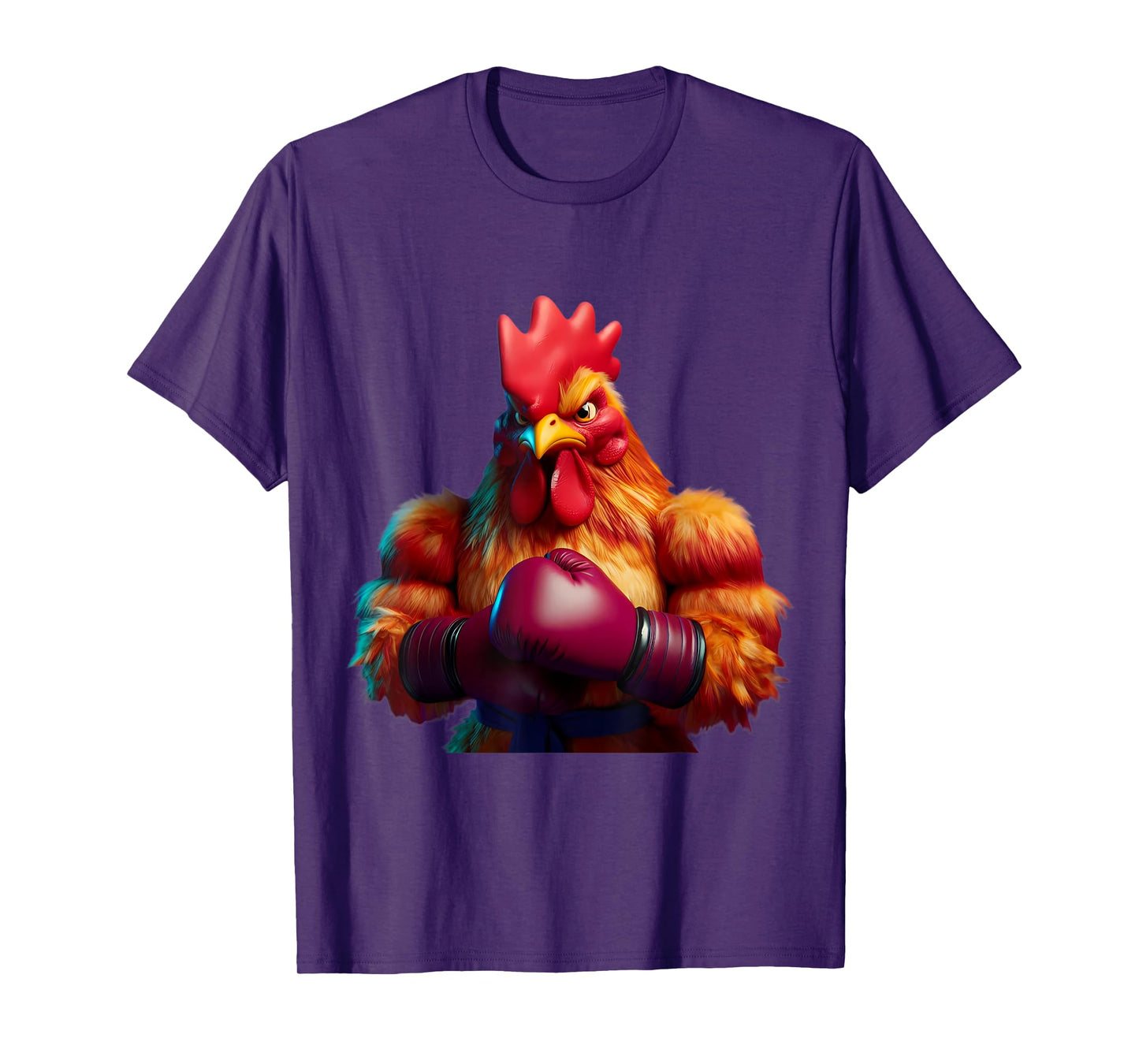 Boxing Chicken Boxer Kickboxer MMA Fighter Combat Sports Gym T-Shirt