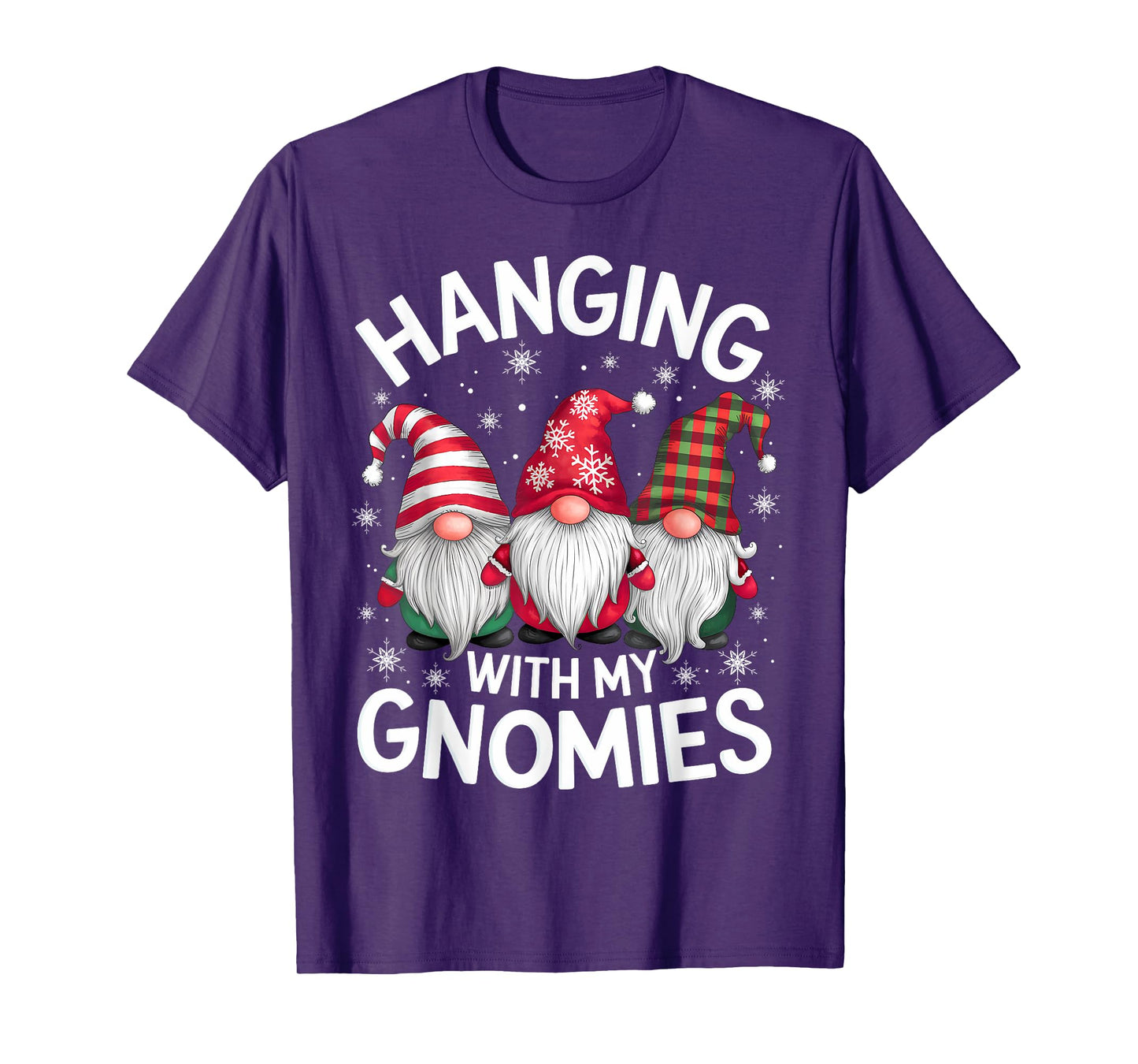 Hanging With My Gnomies Family Christmas Gnome Xmas Holiday T-Shirt