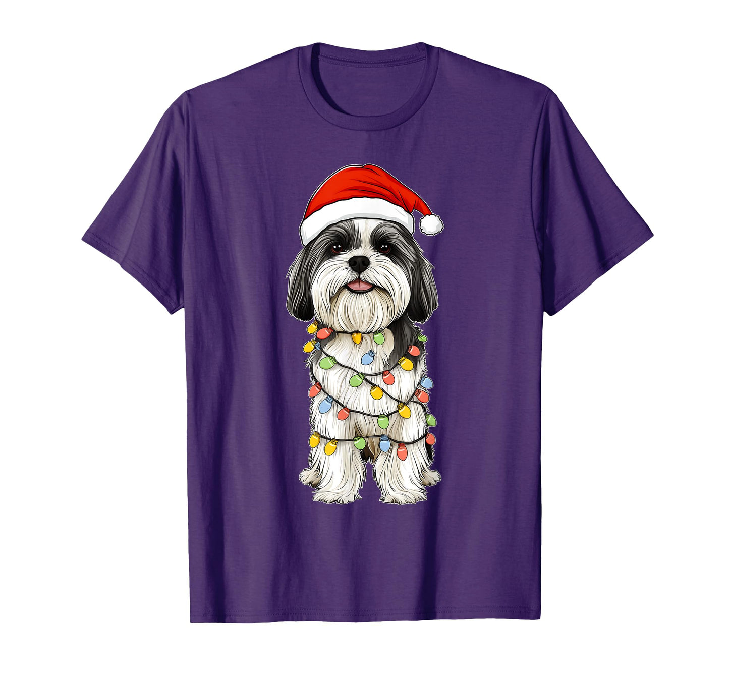 Havanese Dog Christmas Hat Xmas Men Women Kids T-Shirt