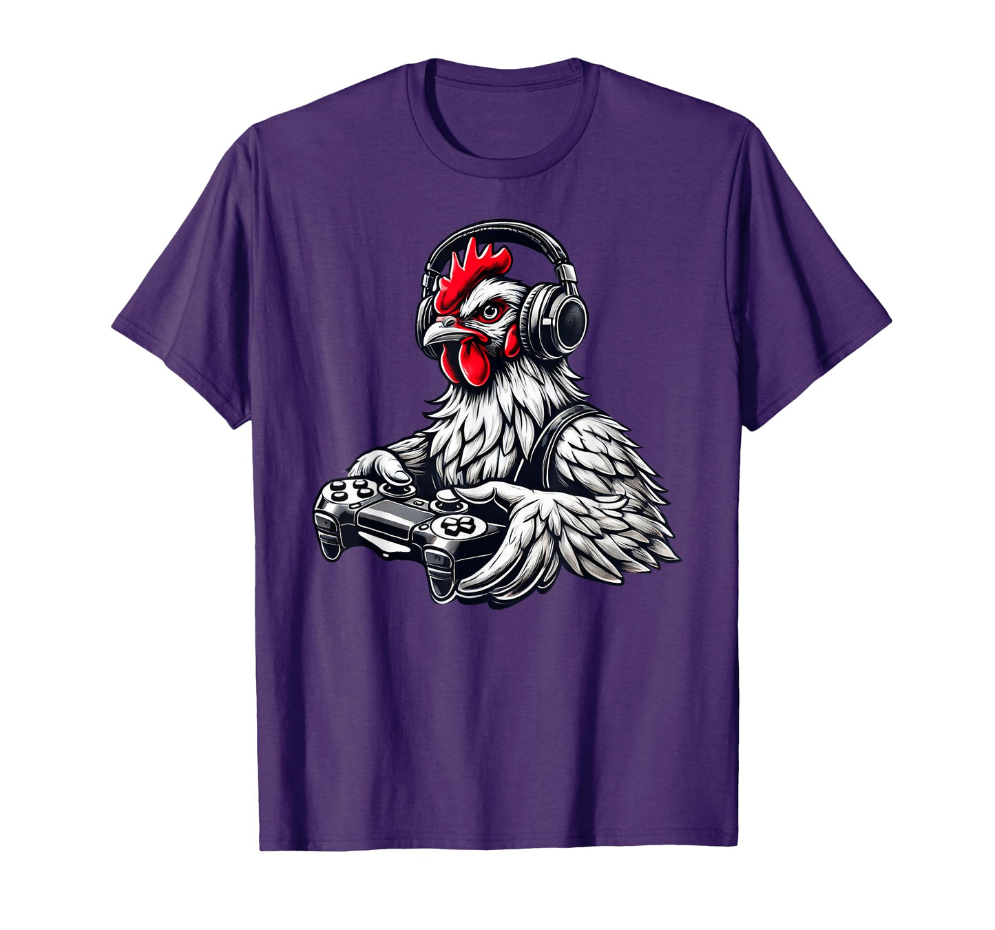 Chicken Funny Video Games Graphic Chicken Gamers T-Shirt