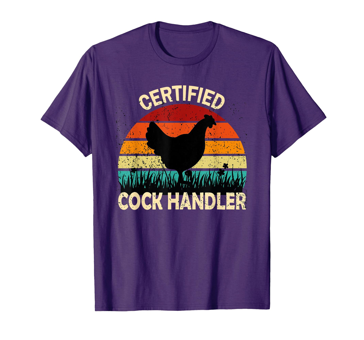 Funny Certified Cock Handler Funny Oddly Specific Meme T-Shirt, Small, Black