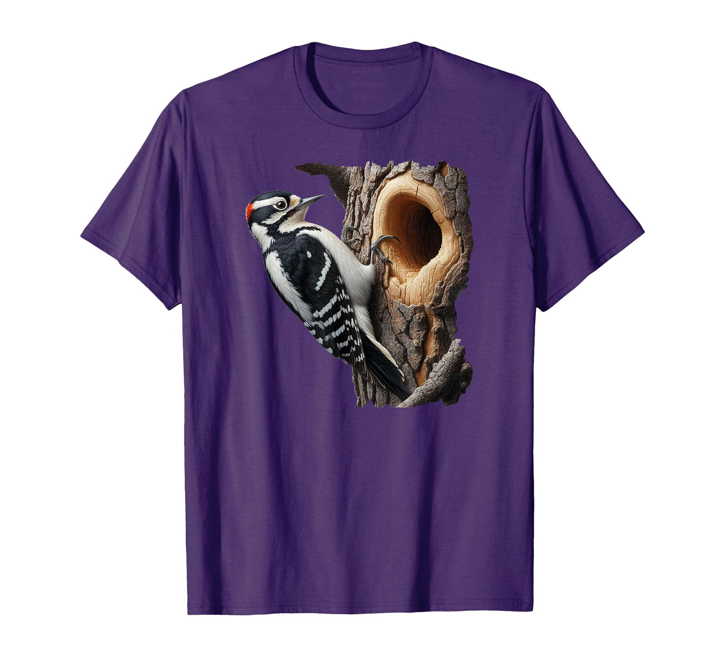 Bird Series. Downy Woodpecker. T-Shirt