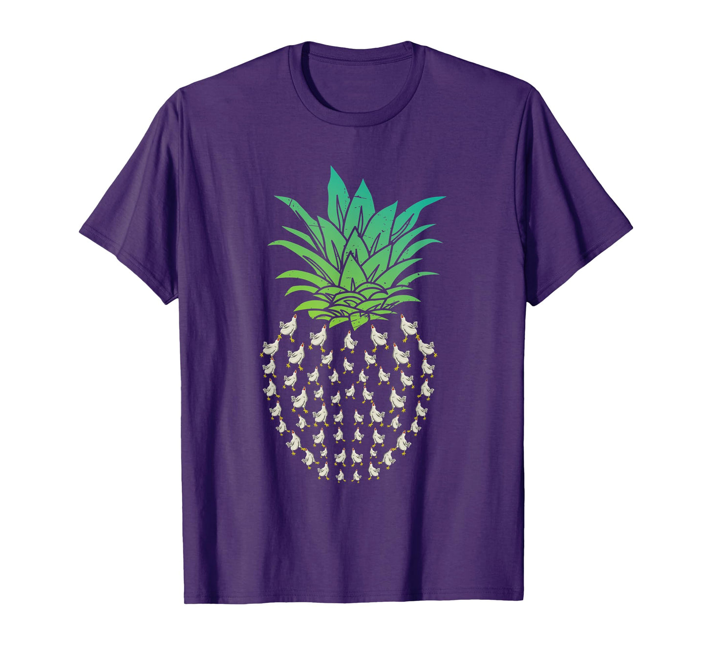 Farm Animal Bird Hen Pineapple Chicken T-Shirt