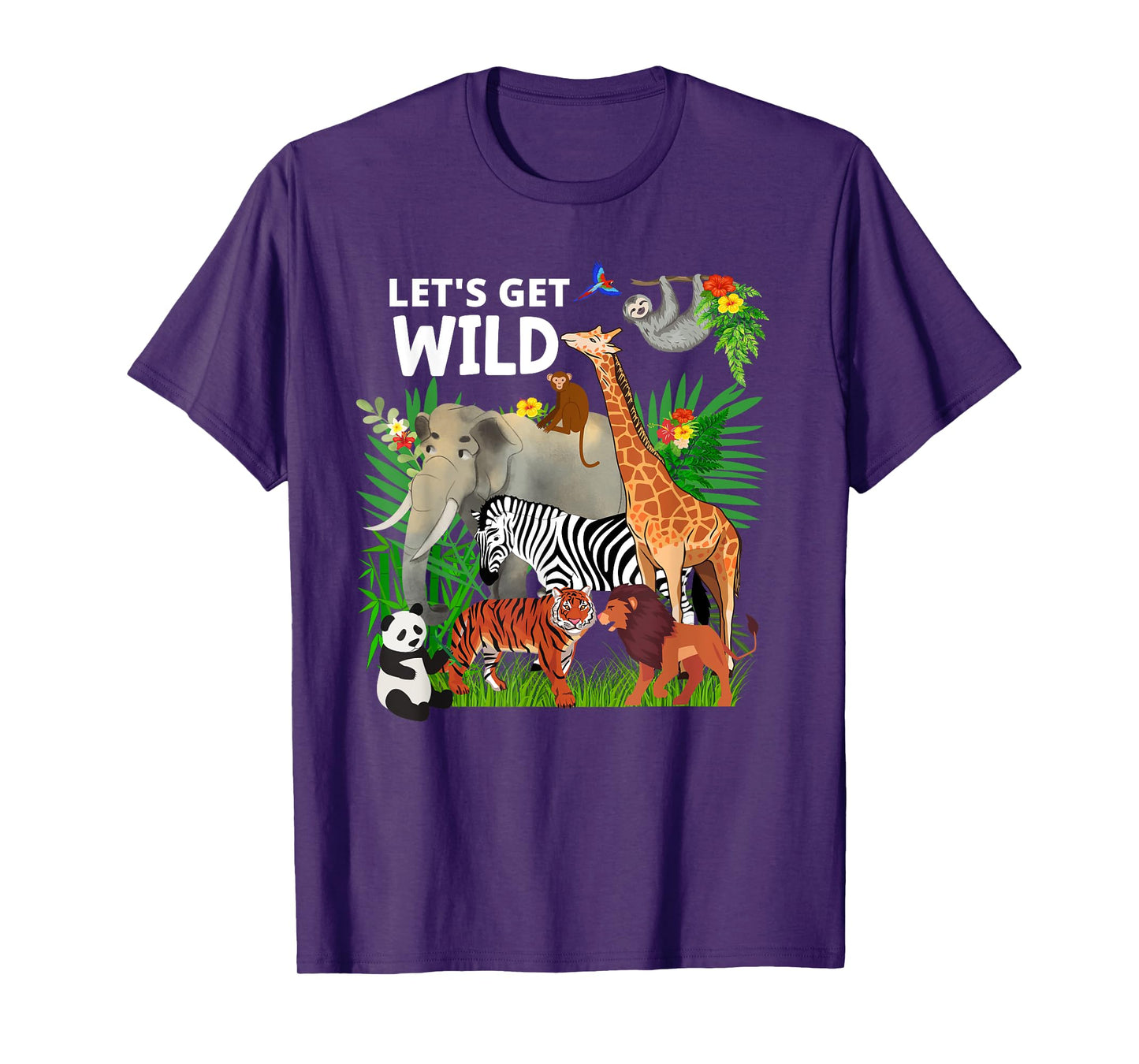 Zoo Animals Wildlife Birthday Party A Day At The Zoo Safari T-Shirt