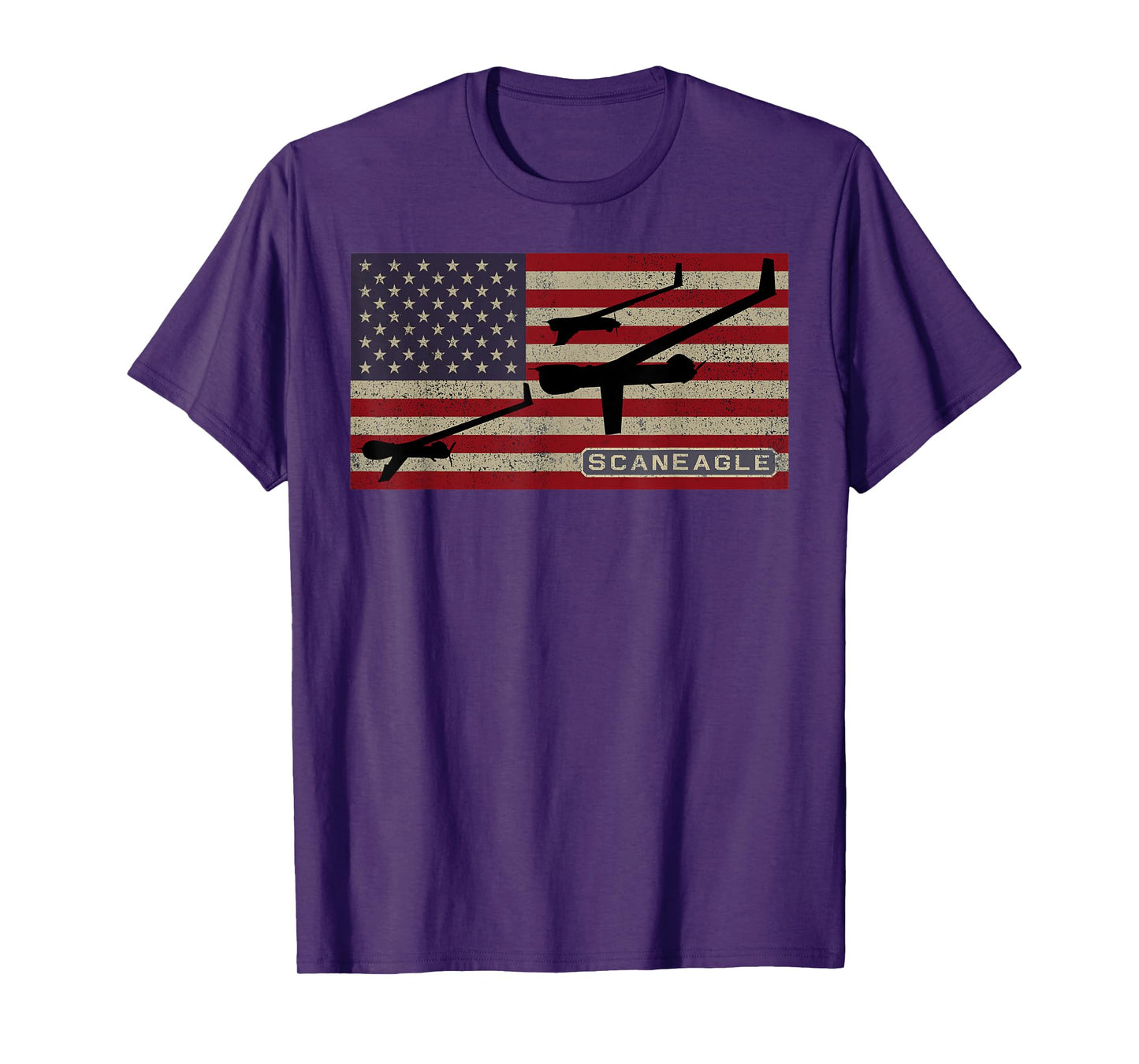 ScanEagle Military UAV Drone American Flag Women Kids Men T-Shirt