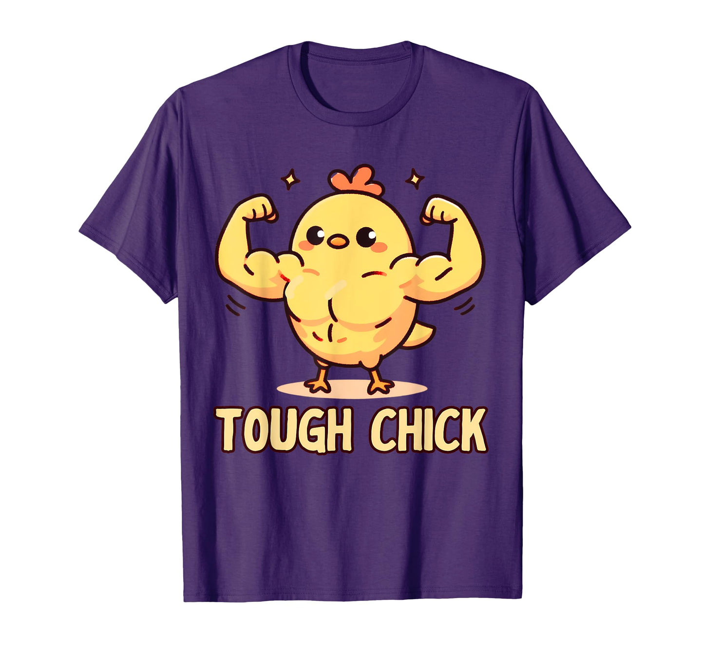 Funny Baby Chick Gym Tee Teen Girls Women One Tough Chick T-Shirt
