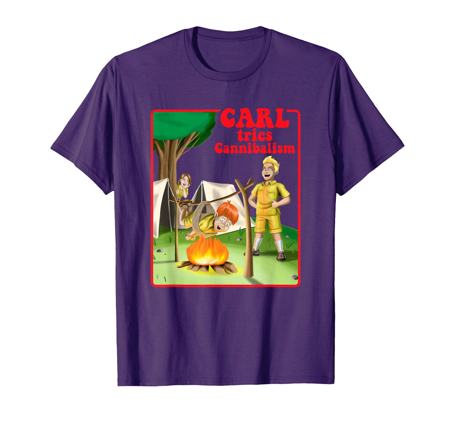 Carl Tries Cannibalism - Cute Horror Shirt - Funny Horror T-Shirt