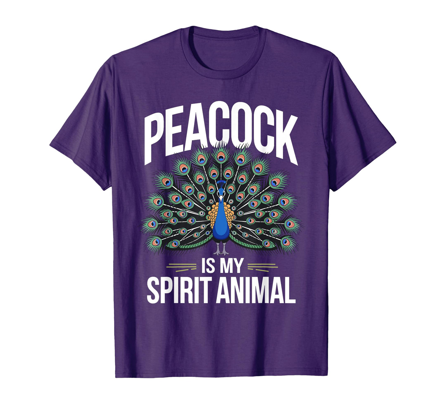Funny Peacock Art For Men Women Adult Feather Peacock Lover T-Shirt