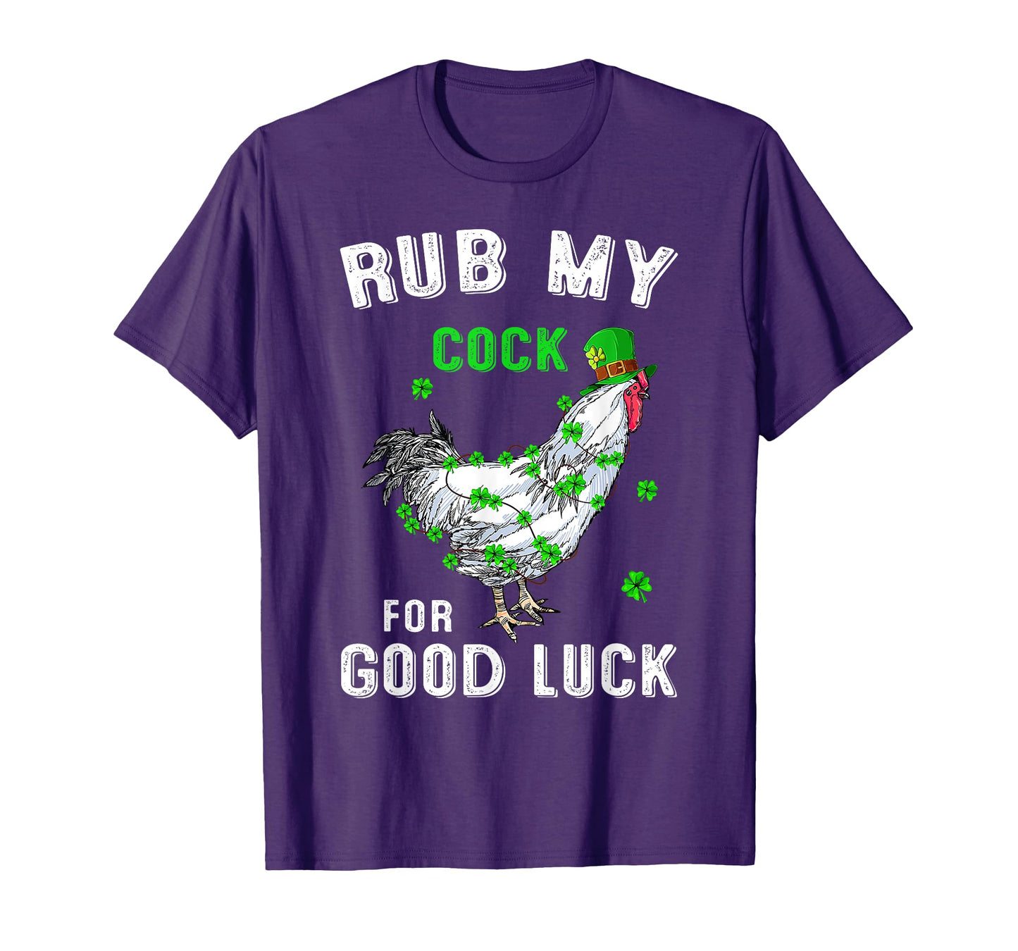 Rub My Cock For Good Luck Funny St Patricks Day Costume T-Shirt