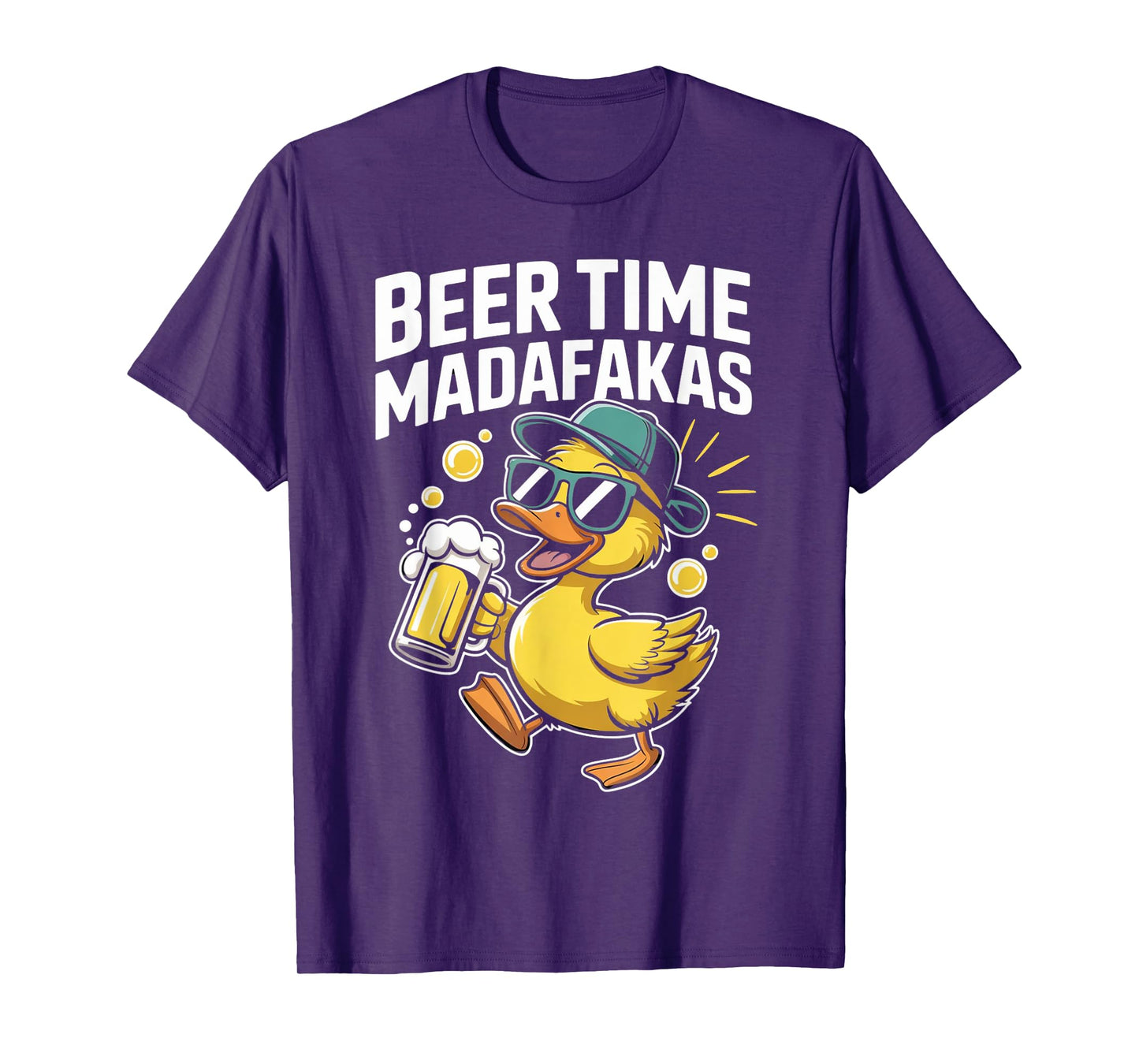 beer time madafakas Funny ducks T-Shirt