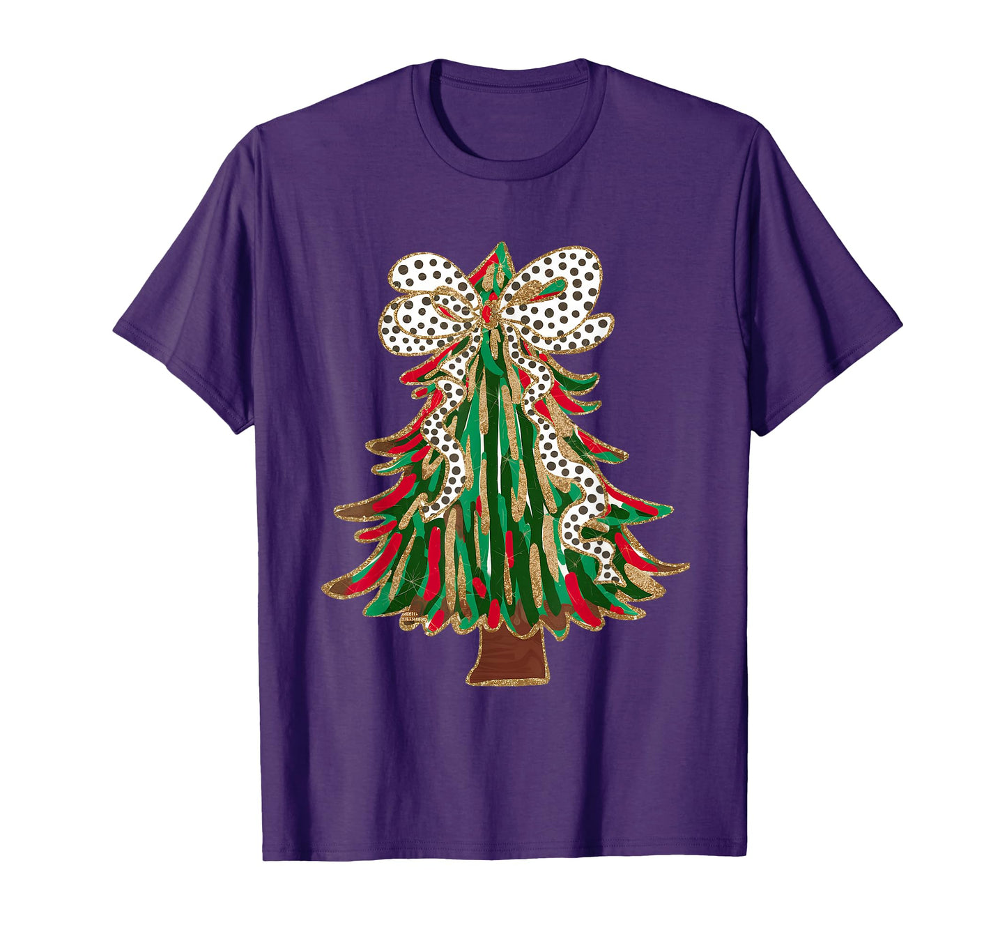Funny Christmas Outfit for Men Women Kids Christmas Tree Coquette Bow Xmas Pajamas Womens Teens Girls T-Shirt