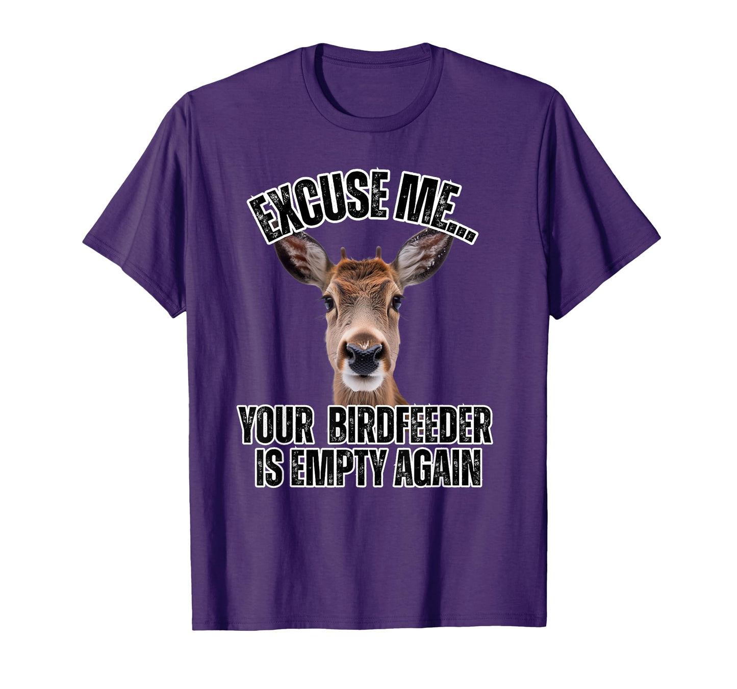 Funny Adorable Deer Bird Feeder Empty Wildlife T-Shirt