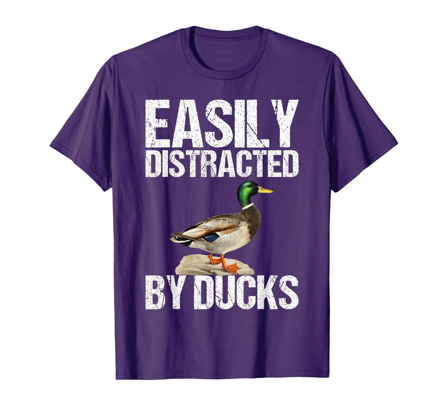 Easily Distracted By Ducks Tshirt as a Funny Duck T-Shirt