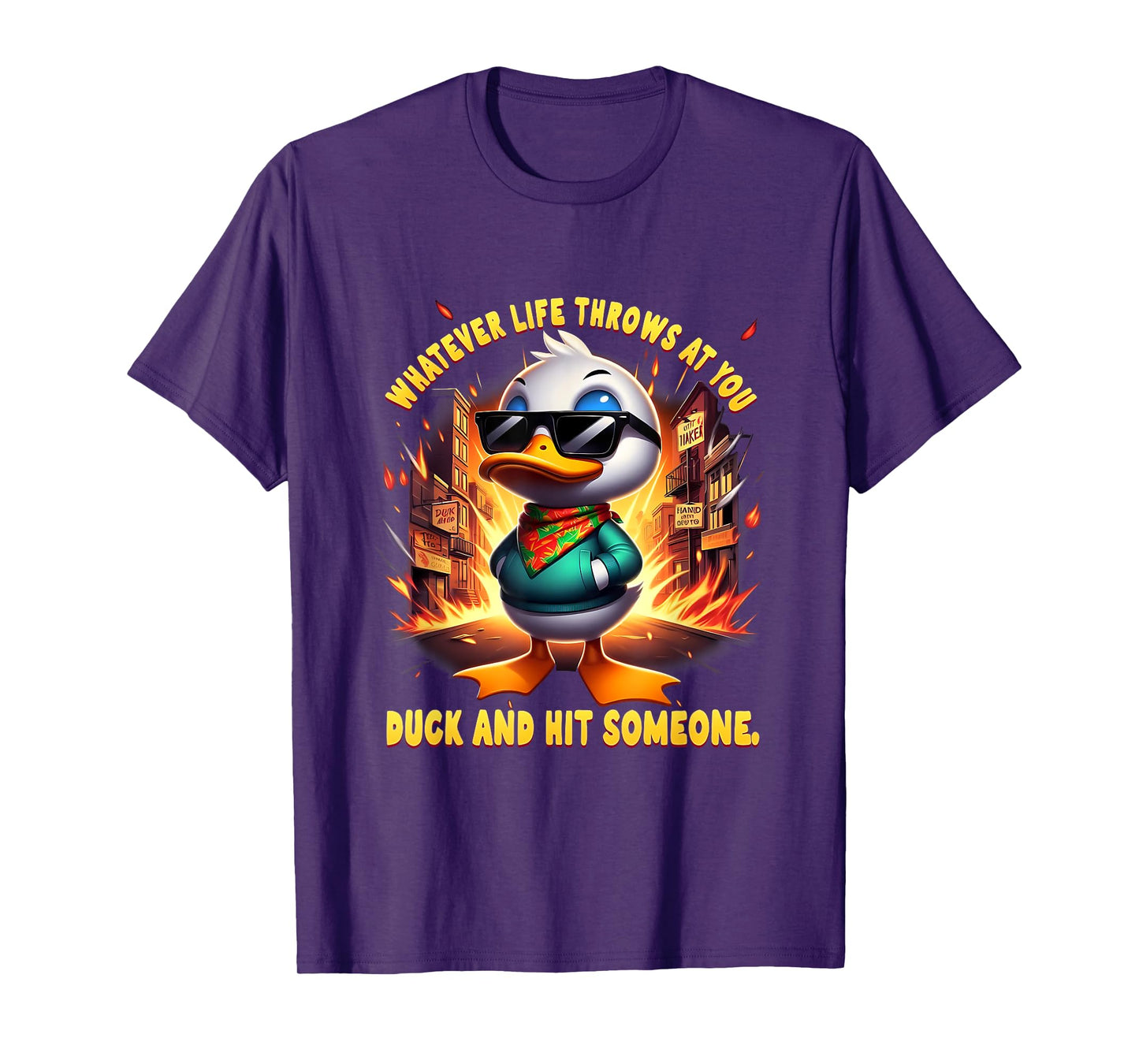 Funny Joke Quote Sarcastic Funny Duck Humor Duck Meme T-Shirt