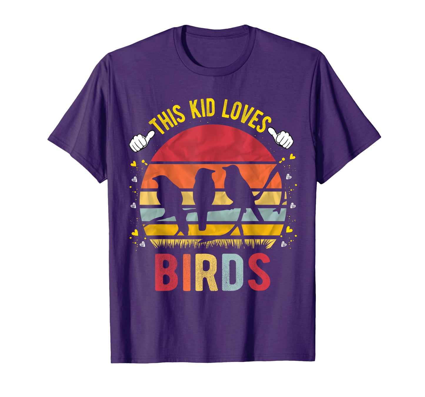 This Kid Loves Birds Boys and Girls Bird Gift T-Shirt
