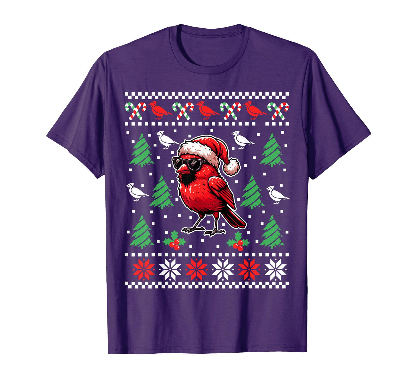 Funny Northern Cardinal Bird Red Cardinal Christmas Xmas T-Shirt