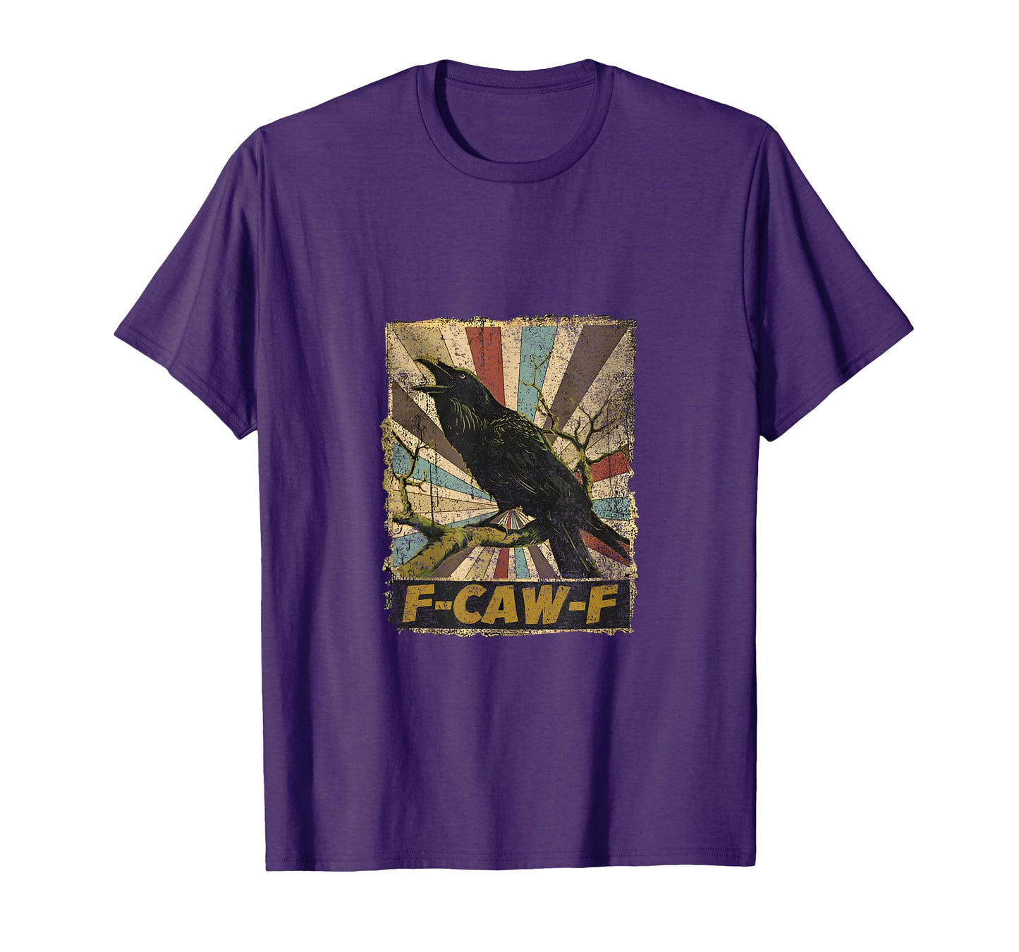 Funny F Caw F Raven Bird Saying Graphic F-Caw-F Crow T-Shirt