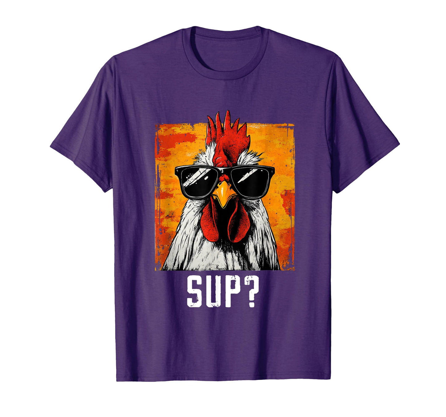 Sup Chicken Sunglasses Animal Farm Farmer T-Shirt