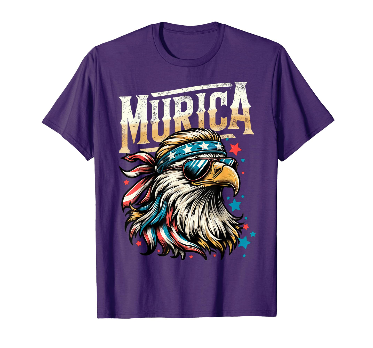 4th of July Patriotic Funny Eagle July 4th USA Murica T-Shirt
